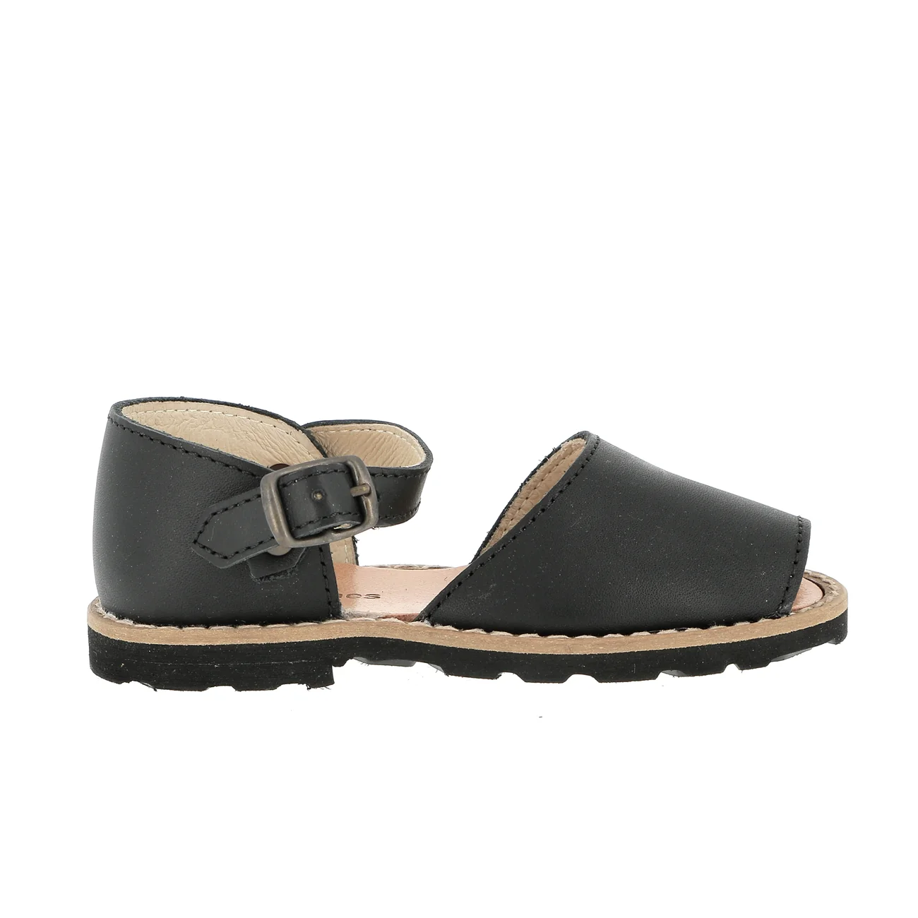 Sandales Frailera Boucle Cuir Negro - Noir - Image 3