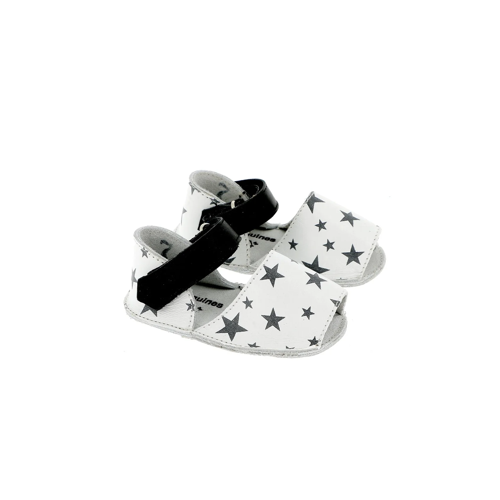 Sandales Frailera Baby Cuir Etoiles - Blanc - Image 2