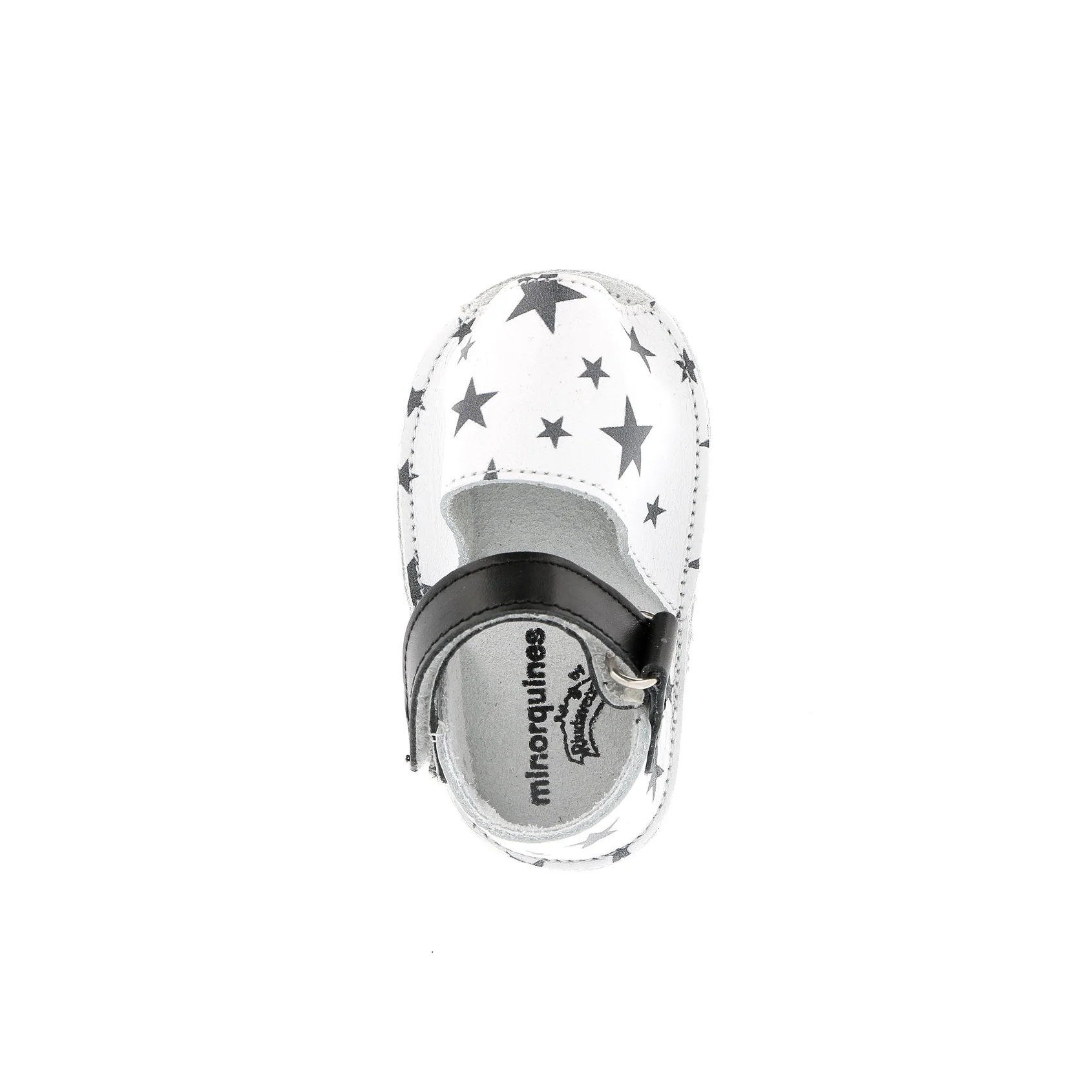 Sandales Frailera Baby Cuir Etoiles - Blanc - Image 3