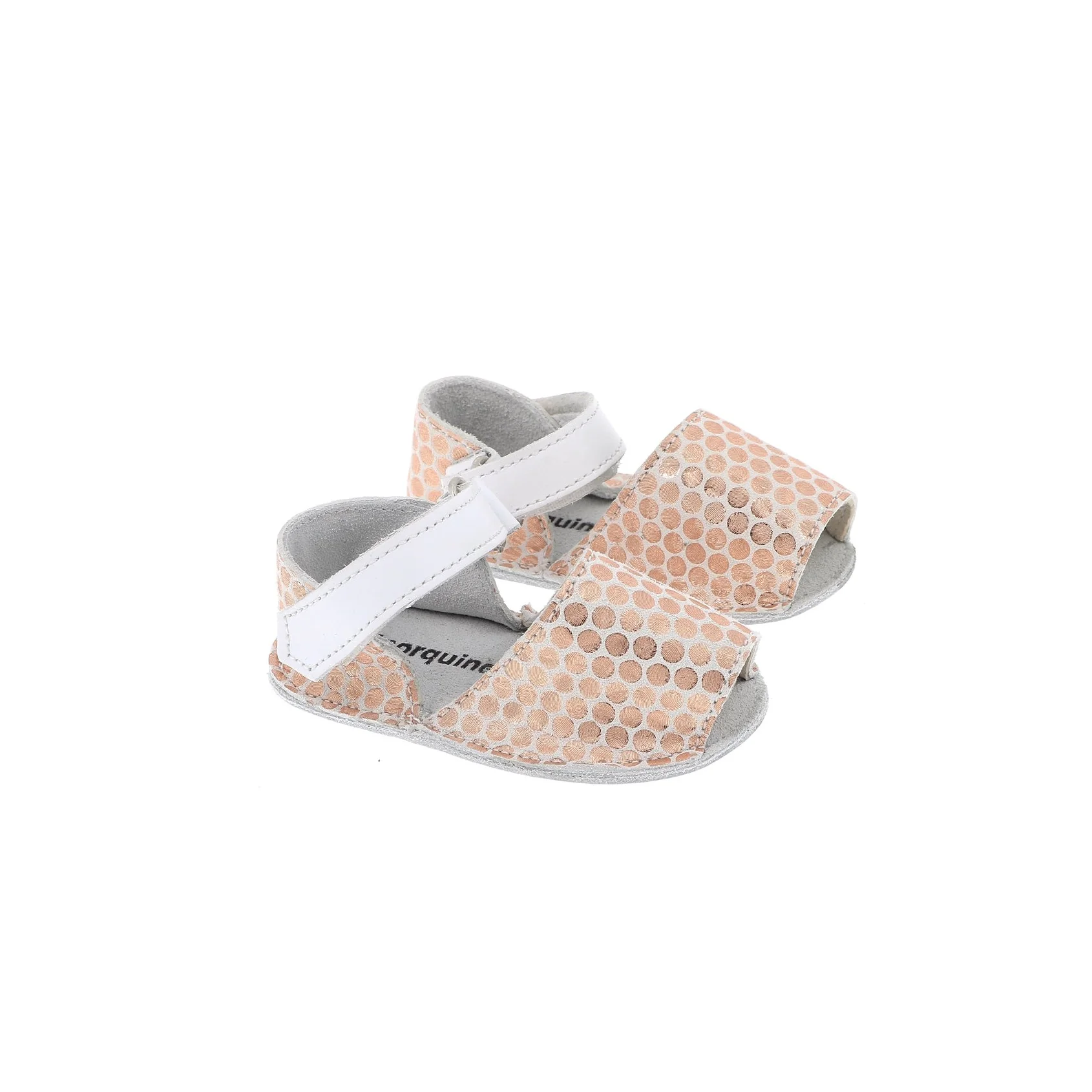 Sandales Frailera Baby Pois Salmon - Rose - Image 2