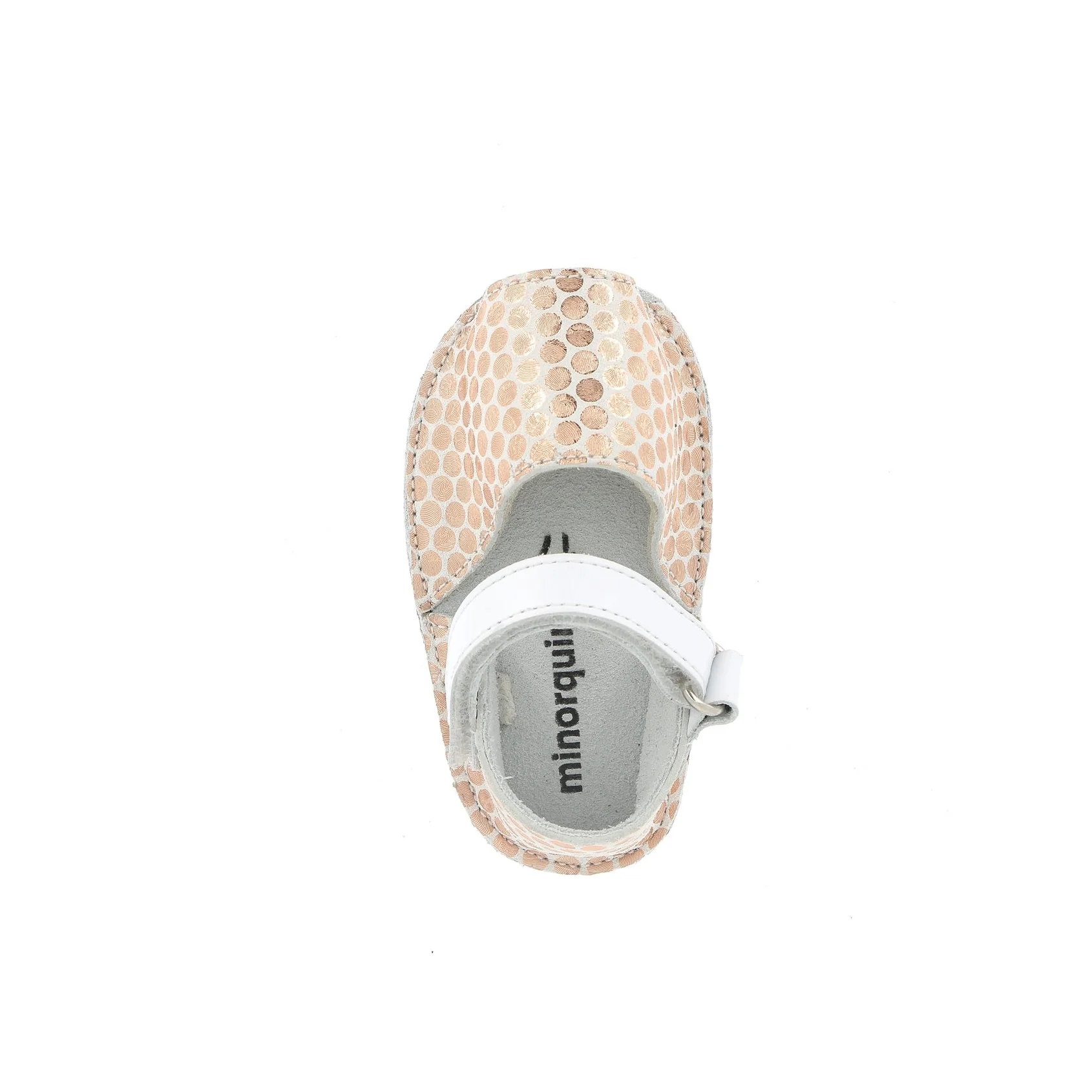 Sandales Frailera Baby Pois Salmon - Rose - Image 3