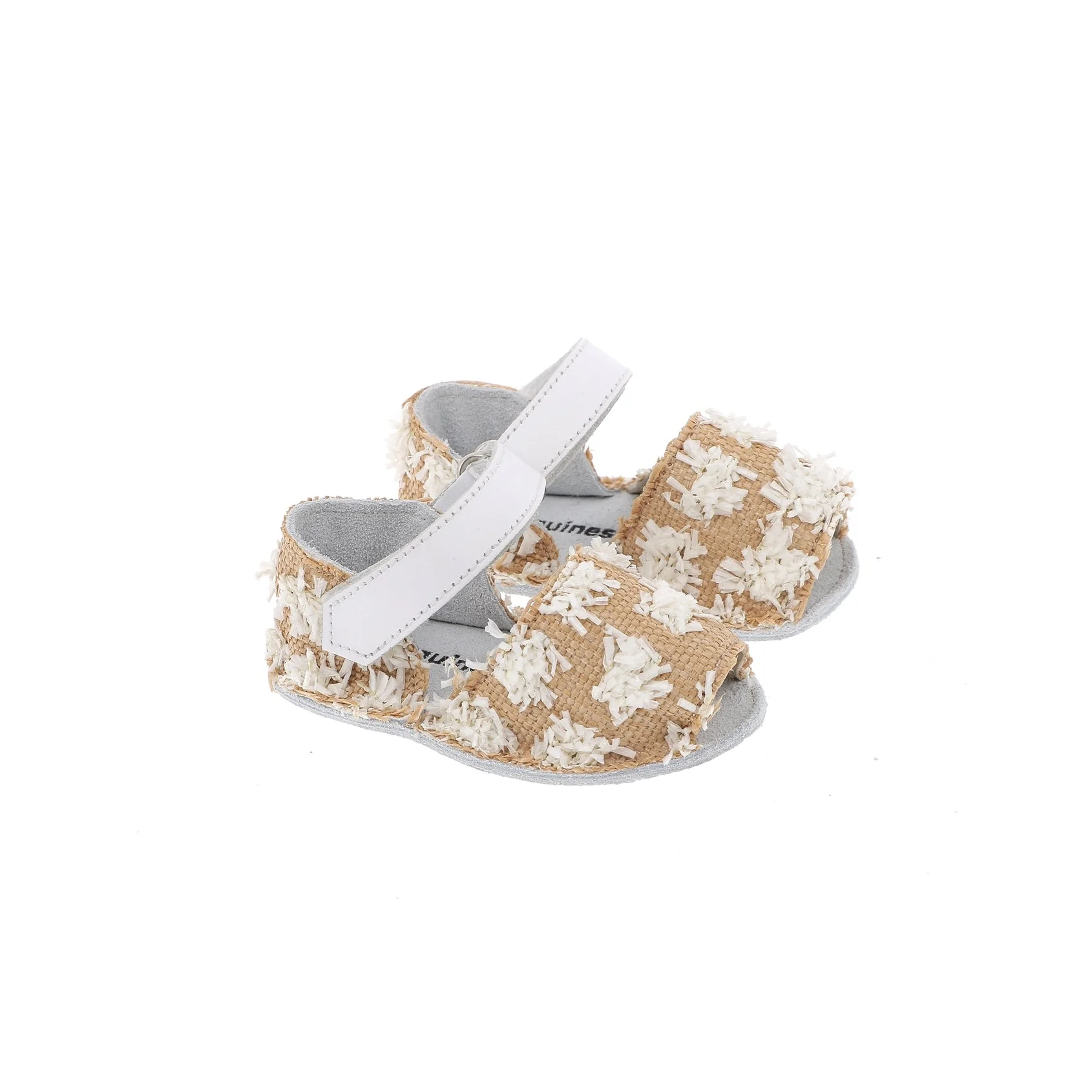Sandales Frailera Baby Toile Talamenca Blanco - Beige - Image 2