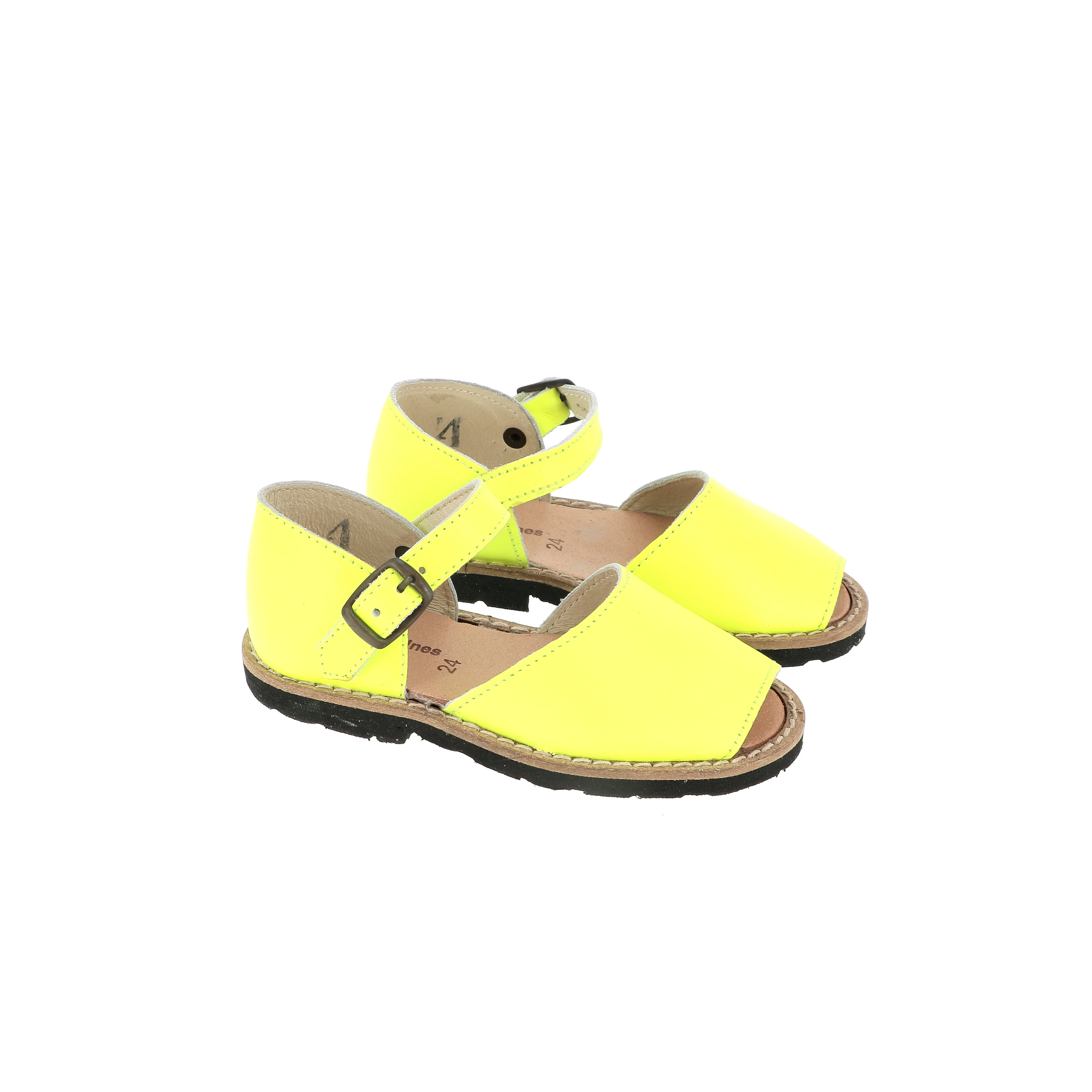 Sandales Frailera Boucle Cuir Fluo Amarillo - Jaune - Image 2