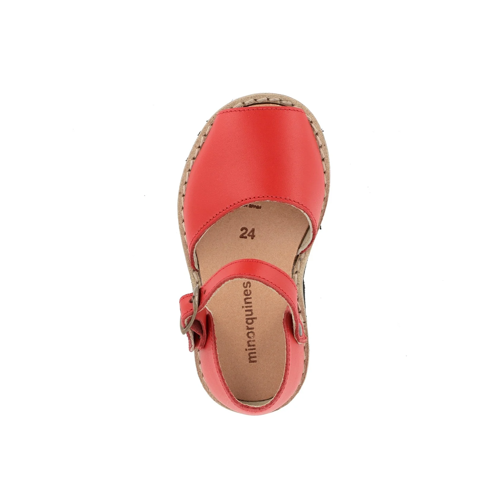 Sandales Frailera Boucle Cuir Pomodoro - Rouge - Image 3