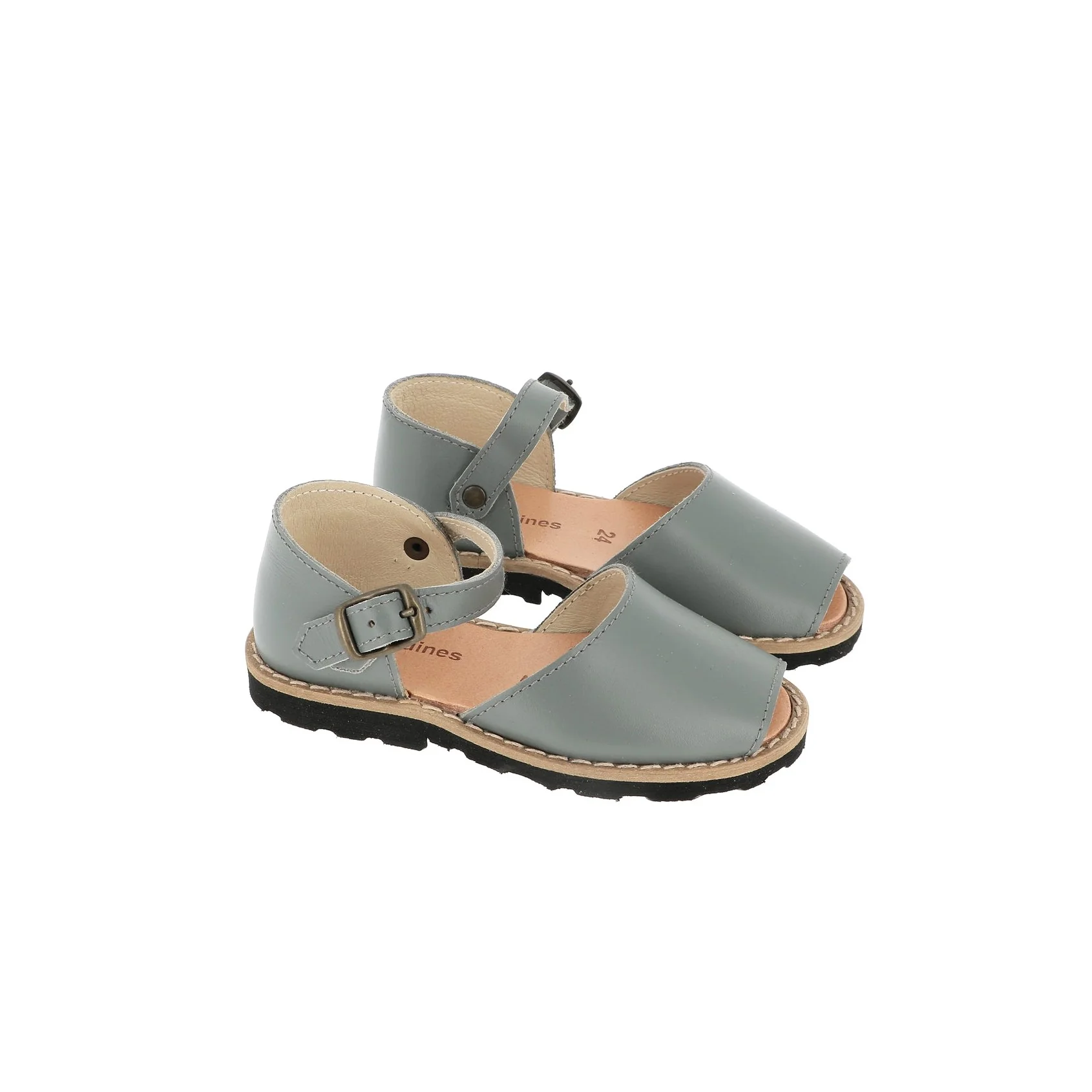 Sandales Frailera Boucle Cuir Souris - Gris - Image 2