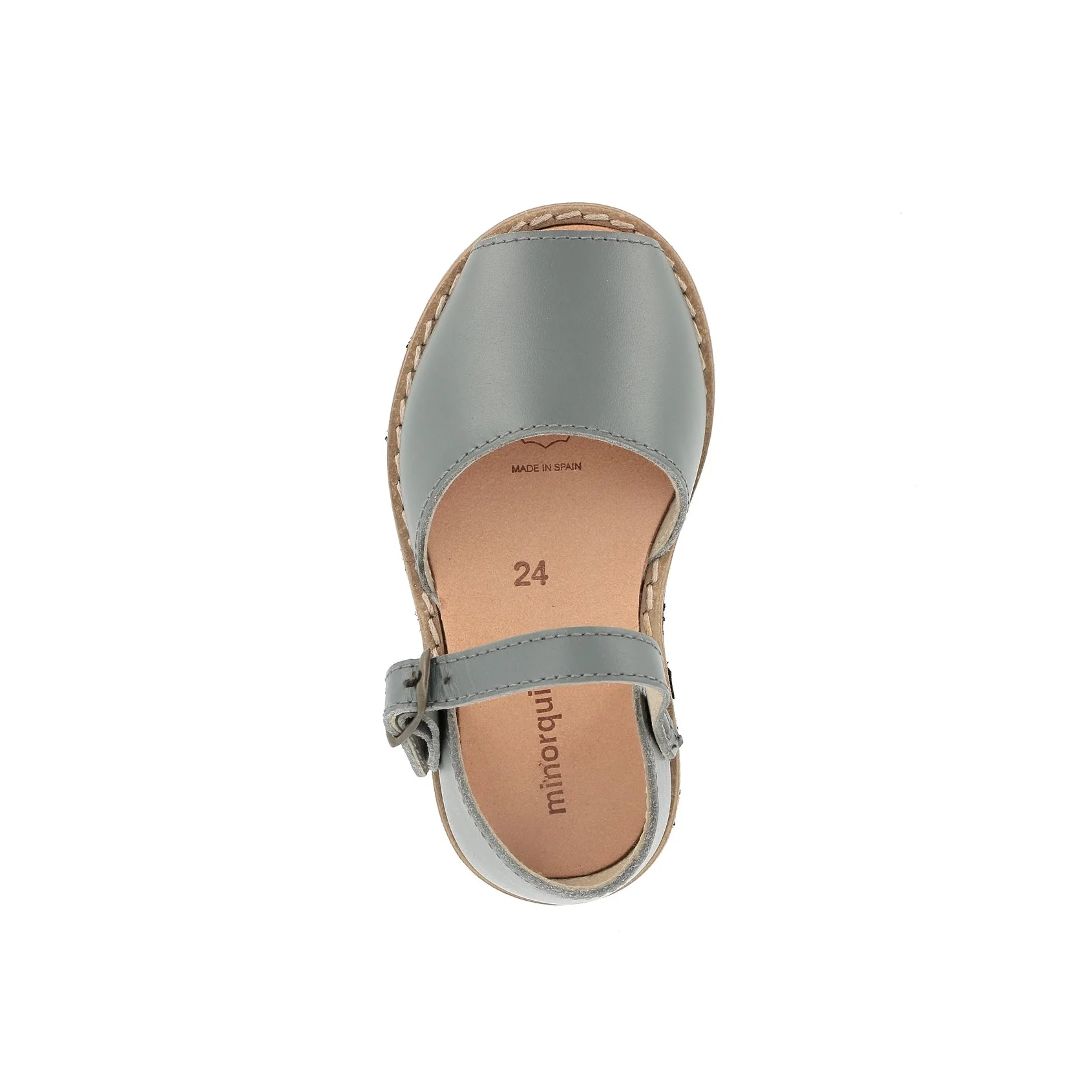 Sandales Frailera Boucle Cuir Souris - Gris - Image 3