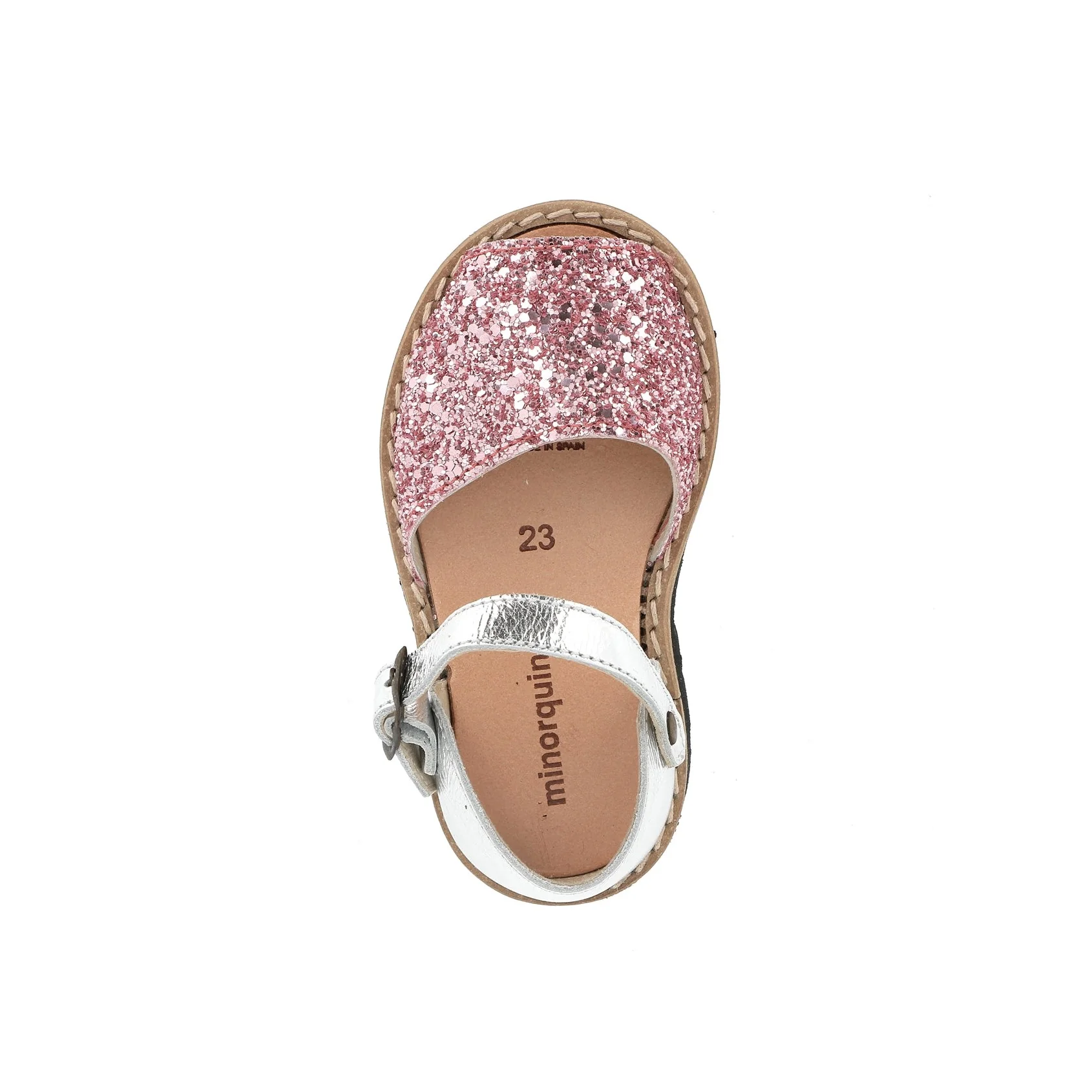 Sandales Frailera Boucle Paillettes Roses - Rose - Image 4