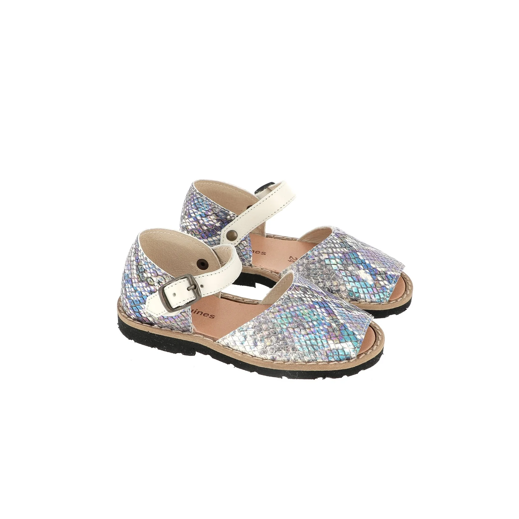 Sandales Frailera Boucle Python Arc-En-Ciel - Argent - Image 2