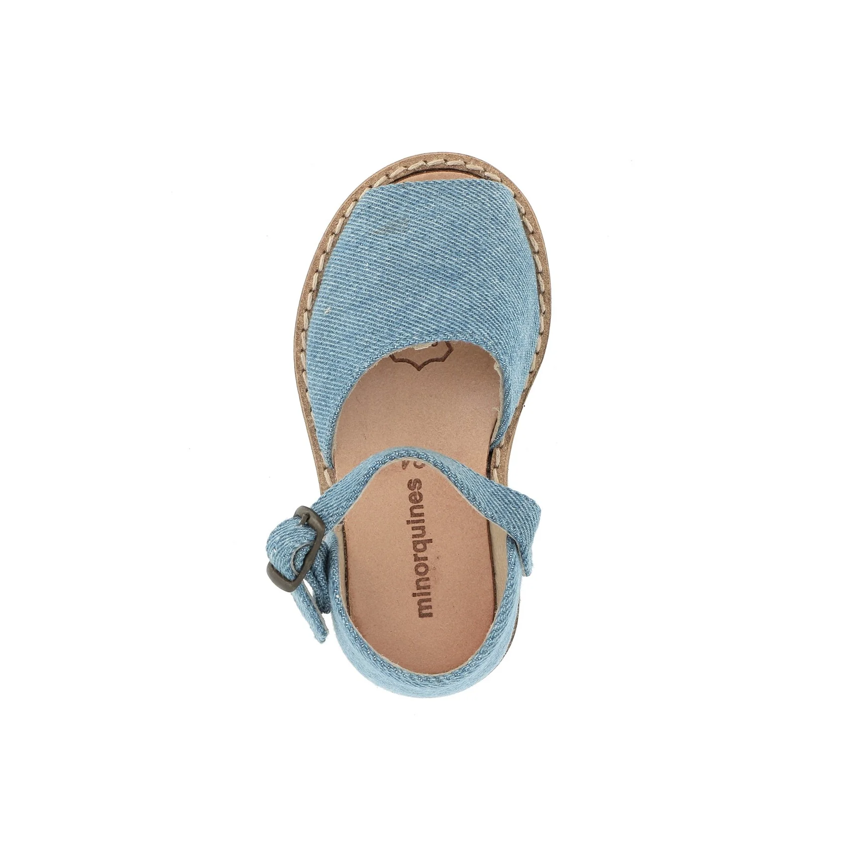 Sandales Frailera Boucle Toile Jean - Bleu - Image 3