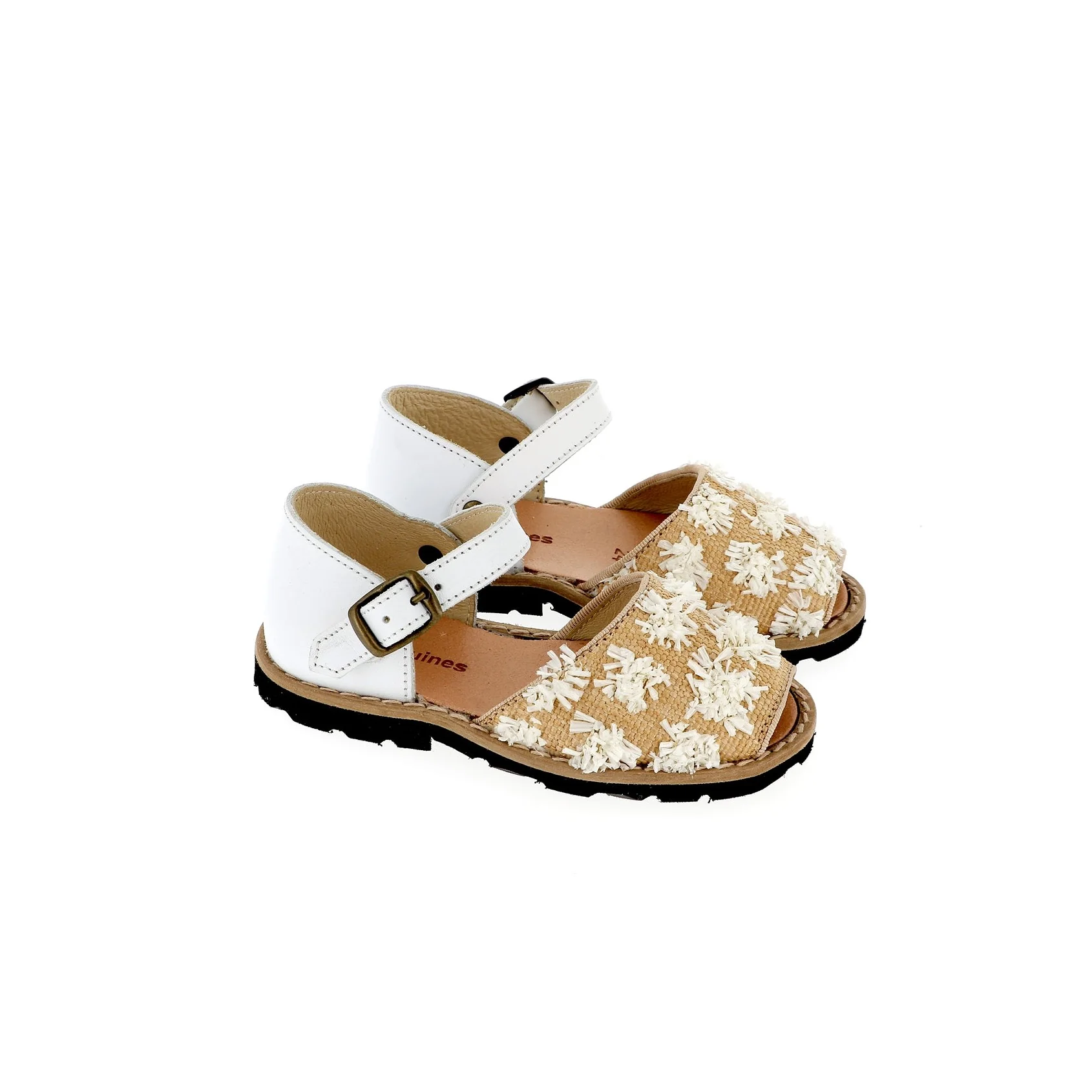 Sandales Frailera Boucle Toile Talamenca Blanco - Beige - Image 2