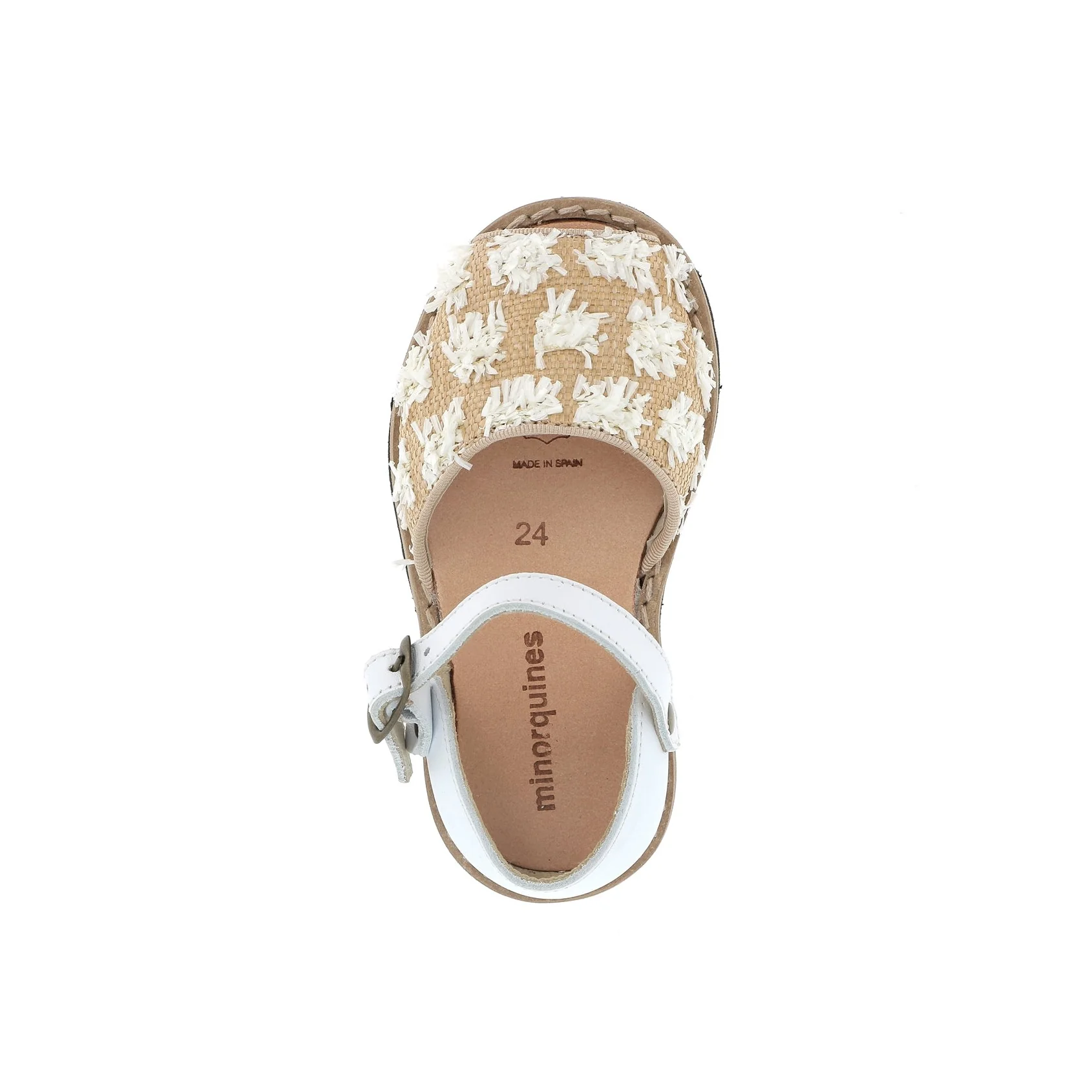 Sandales Frailera Boucle Toile Talamenca Blanco - Beige - Image 3