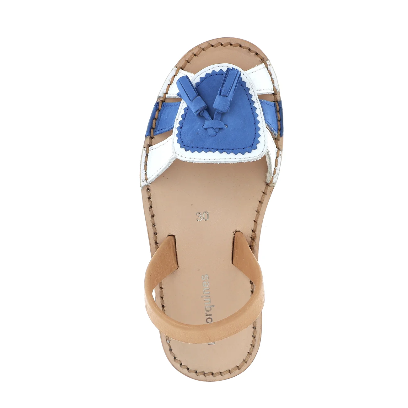 Sandales Avarca Neo 2 Blanco & Bleu Océan - Blanc - Image 2