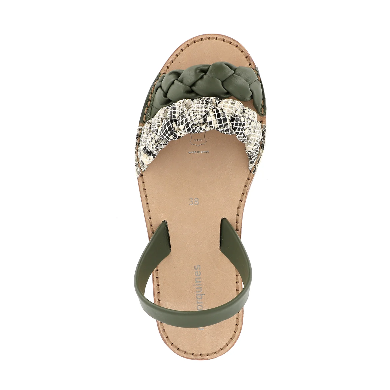 Sandales Avarca Neo Cabrera Army/Reptile Sable - Vert - Image 2