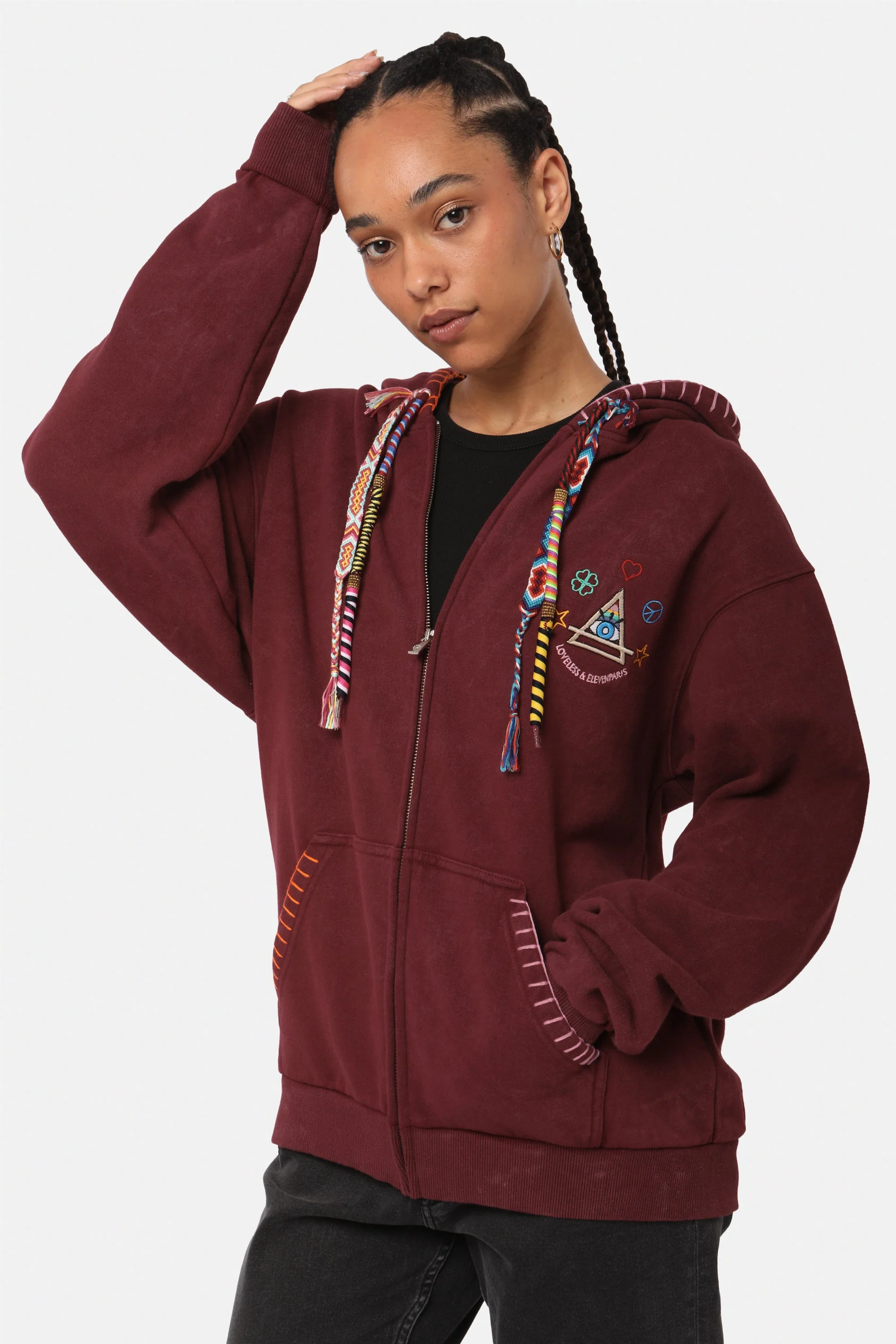 Sweat Moon - Burgundy - Image 5