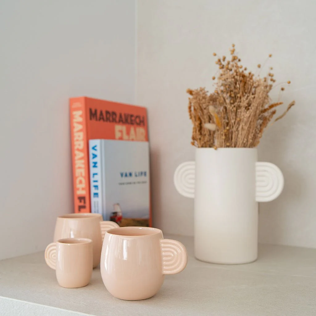 Lot de 2 Mugs En Céramique Ambre - Poudré - Image 3