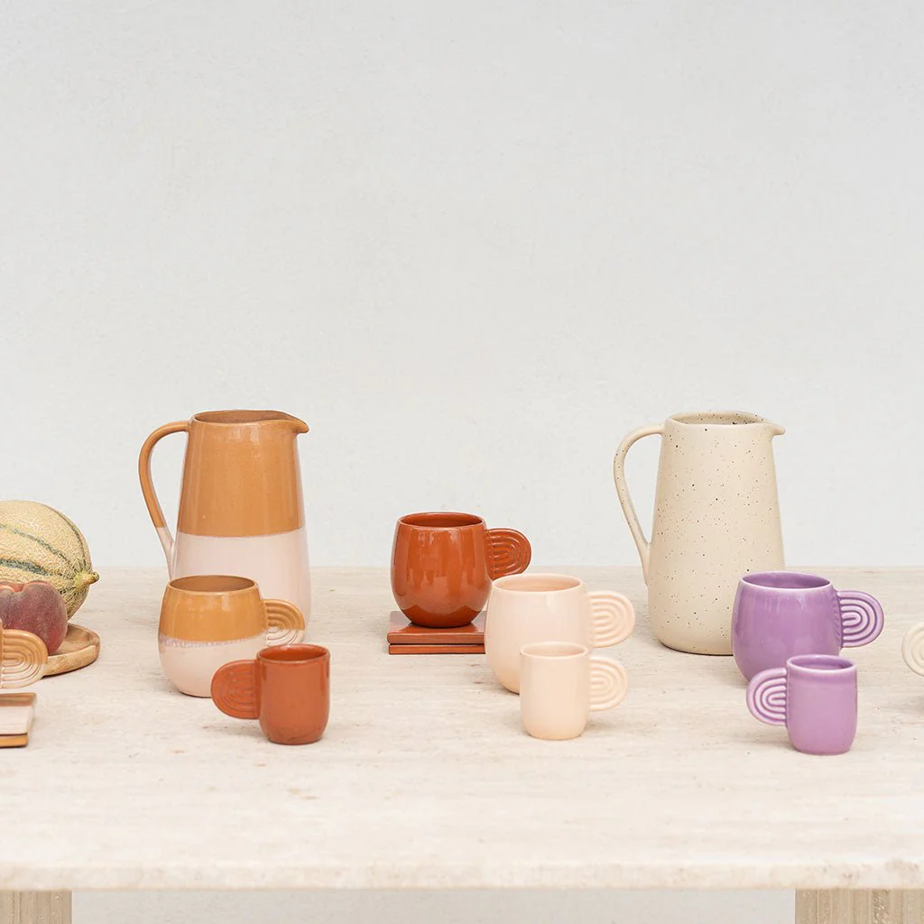 Lot de 2 Mugs En Céramique Ambre - Poudré - Image 4