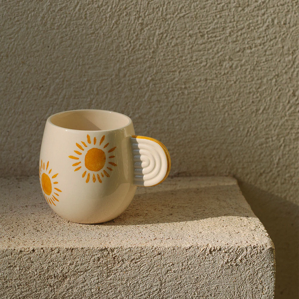 Lot de 2 Mugs En Céramique Ambre - Soleil - Image 4