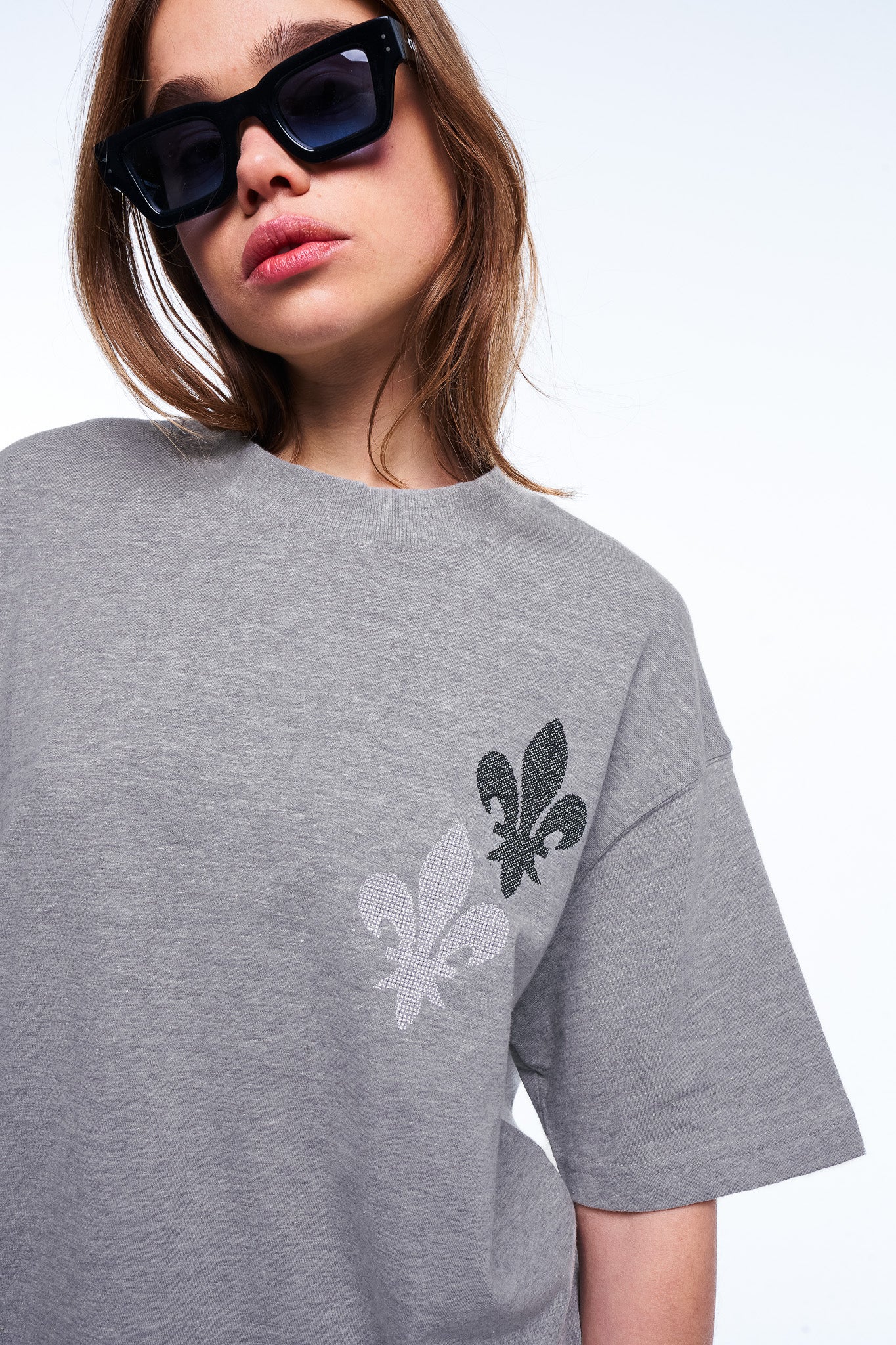 T-Shirt Namelia - Grey Melanged - Image 4