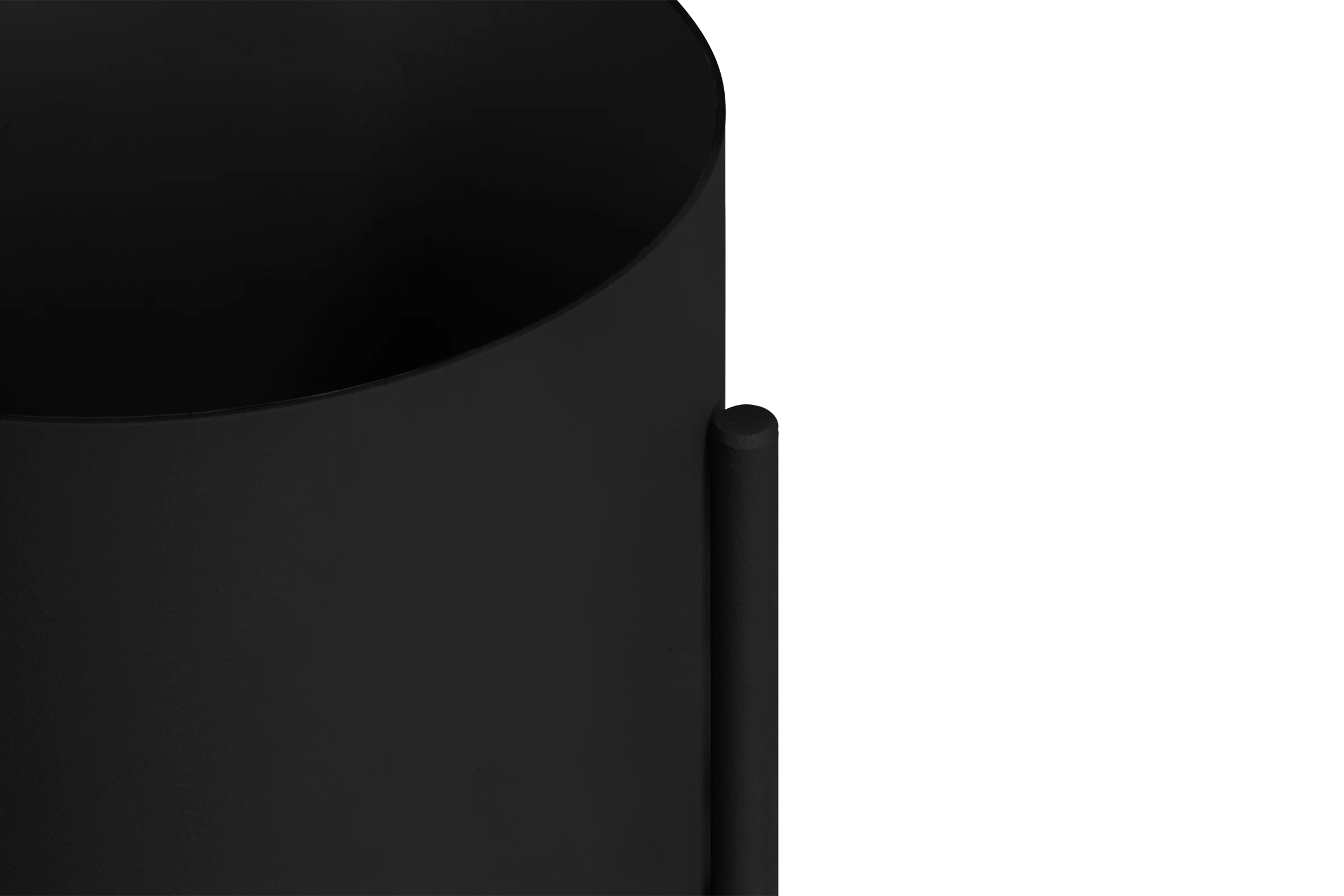 Pot De Fleurs Maki – Grand - Vulcano Black - Image 2