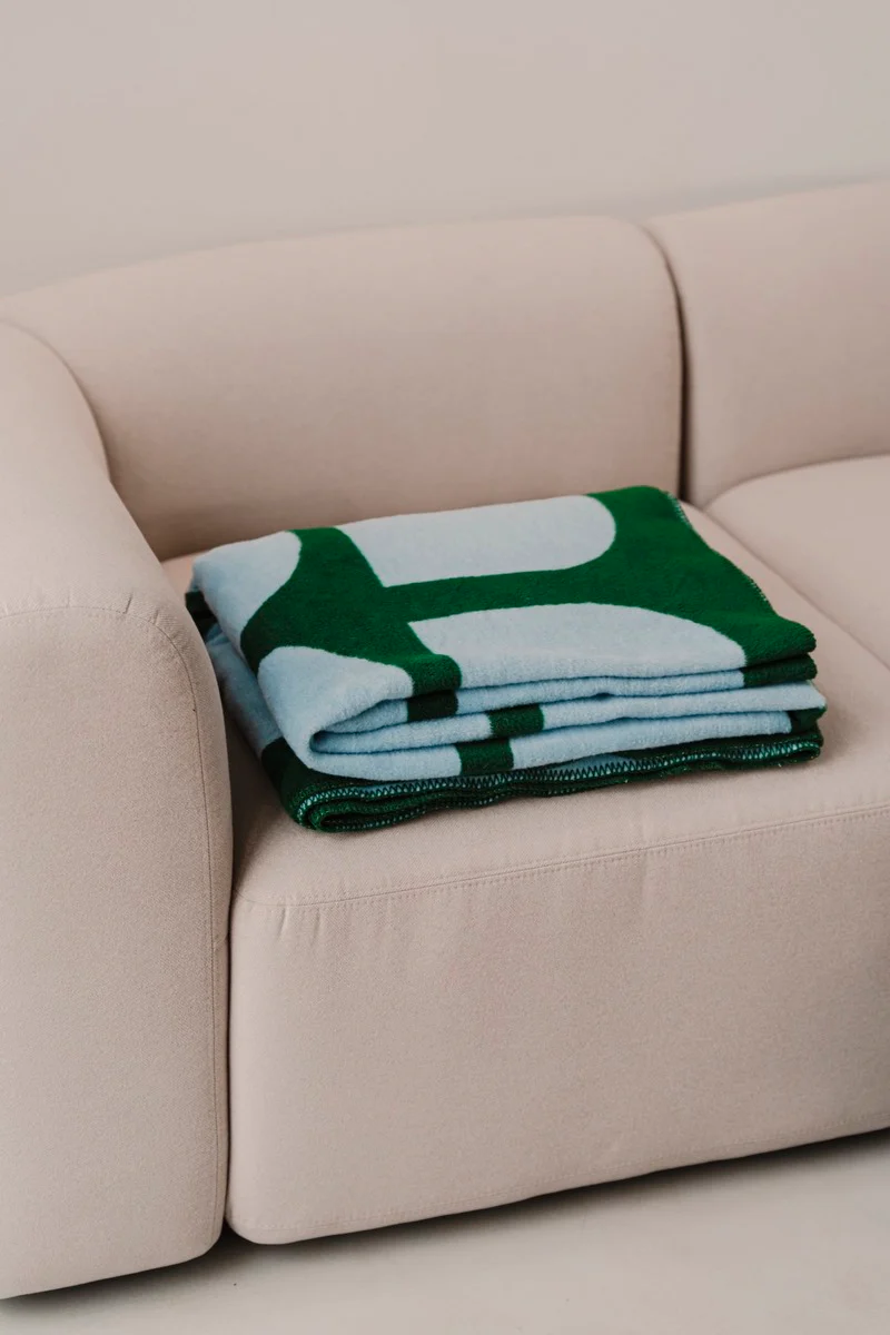Plaid Gili - Forest Green/Baby Blue - Image 3