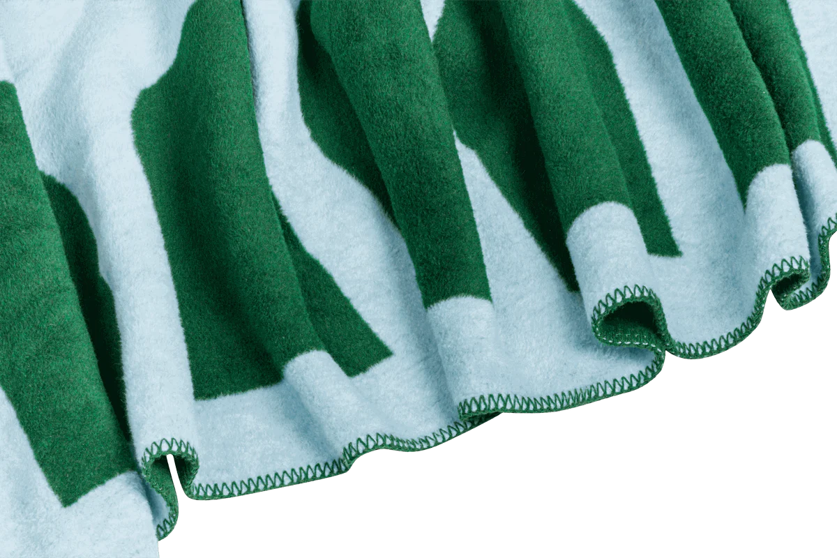 Plaid Gili - Forest Green/Baby Blue - Image 4