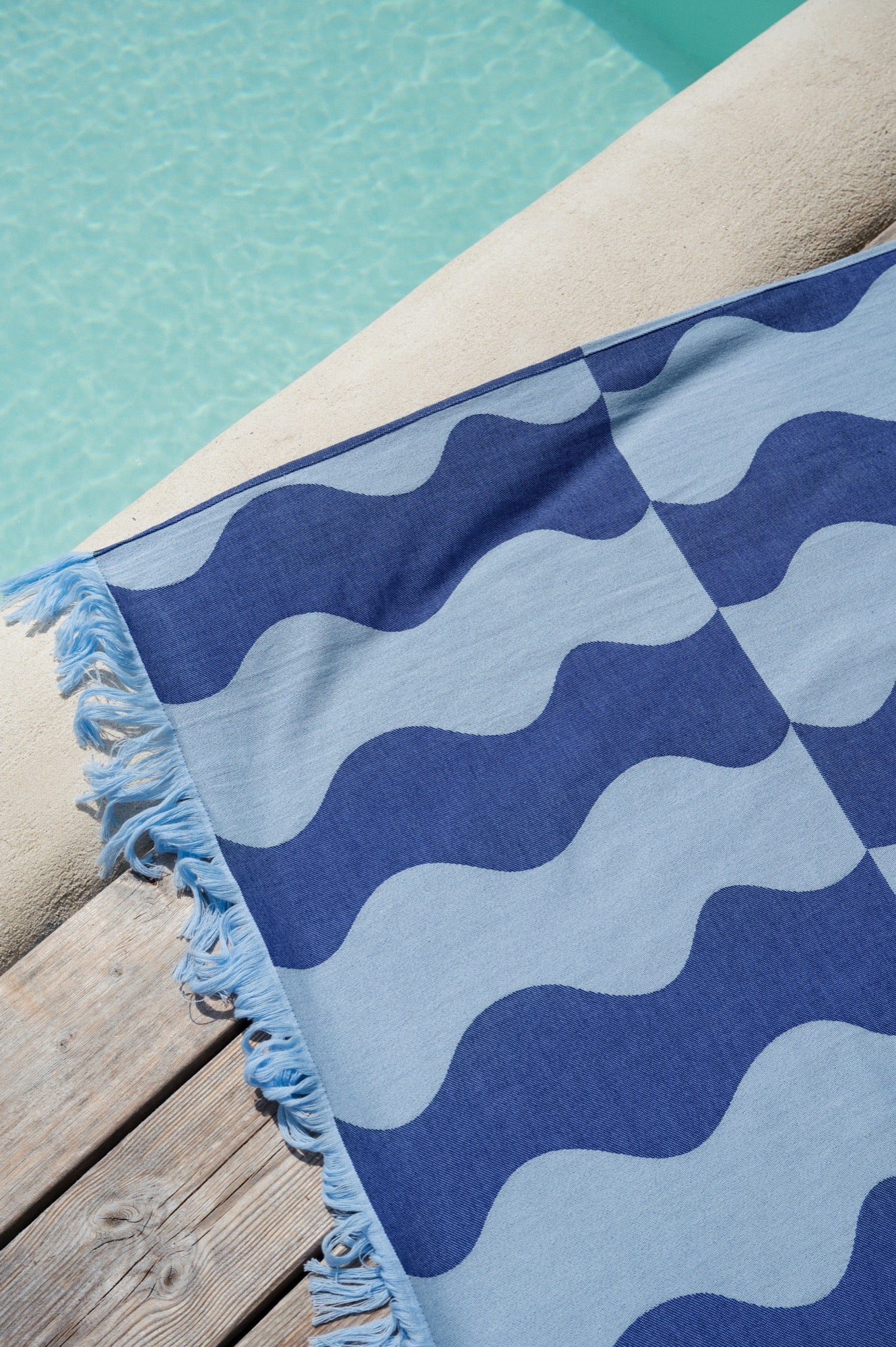 Serviette De Plage Nugo - Blueberry Pie & Baby Blue - Image 4