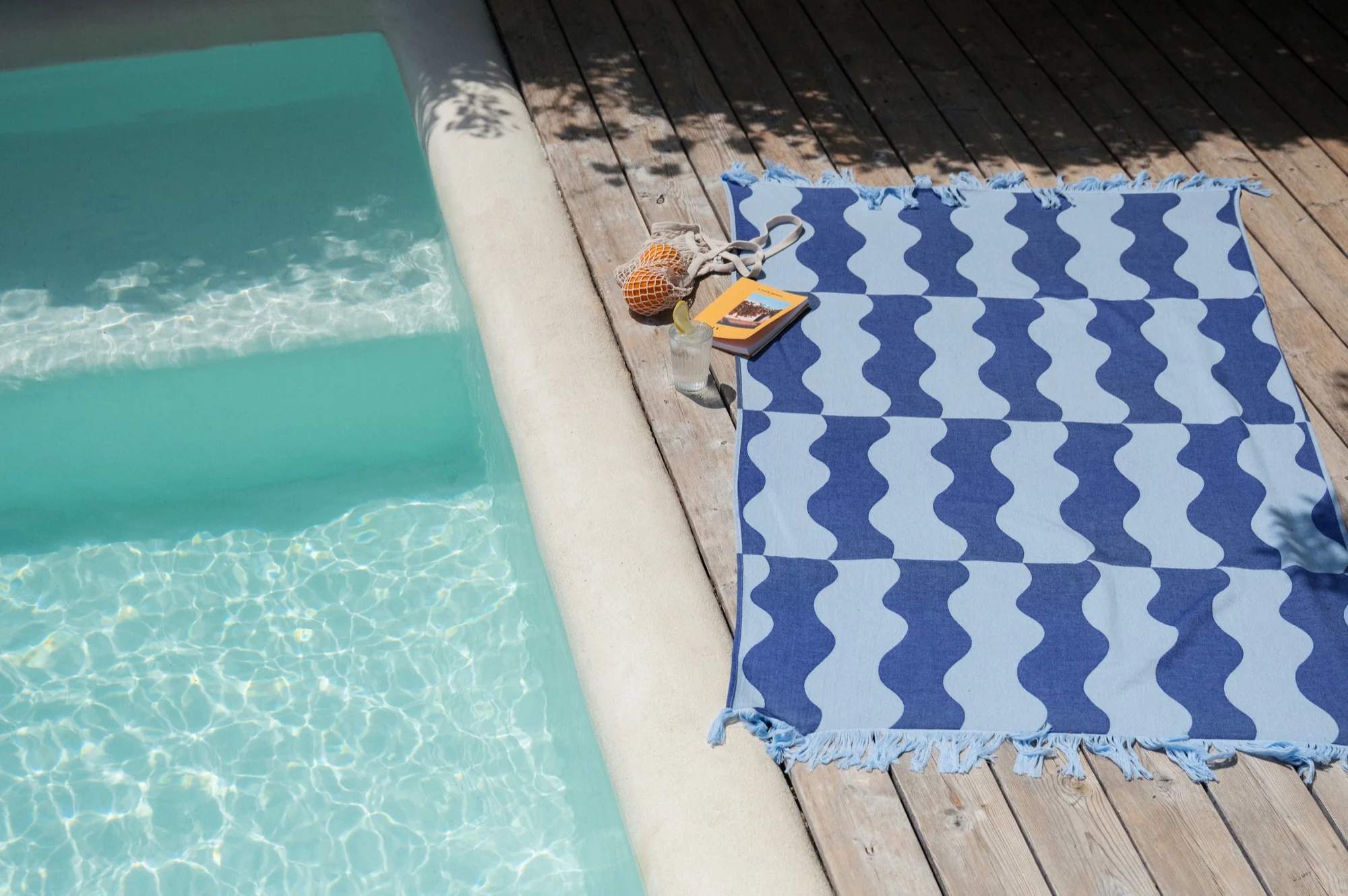 Serviette De Plage Nugo - Blueberry Pie & Baby Blue - Image 5