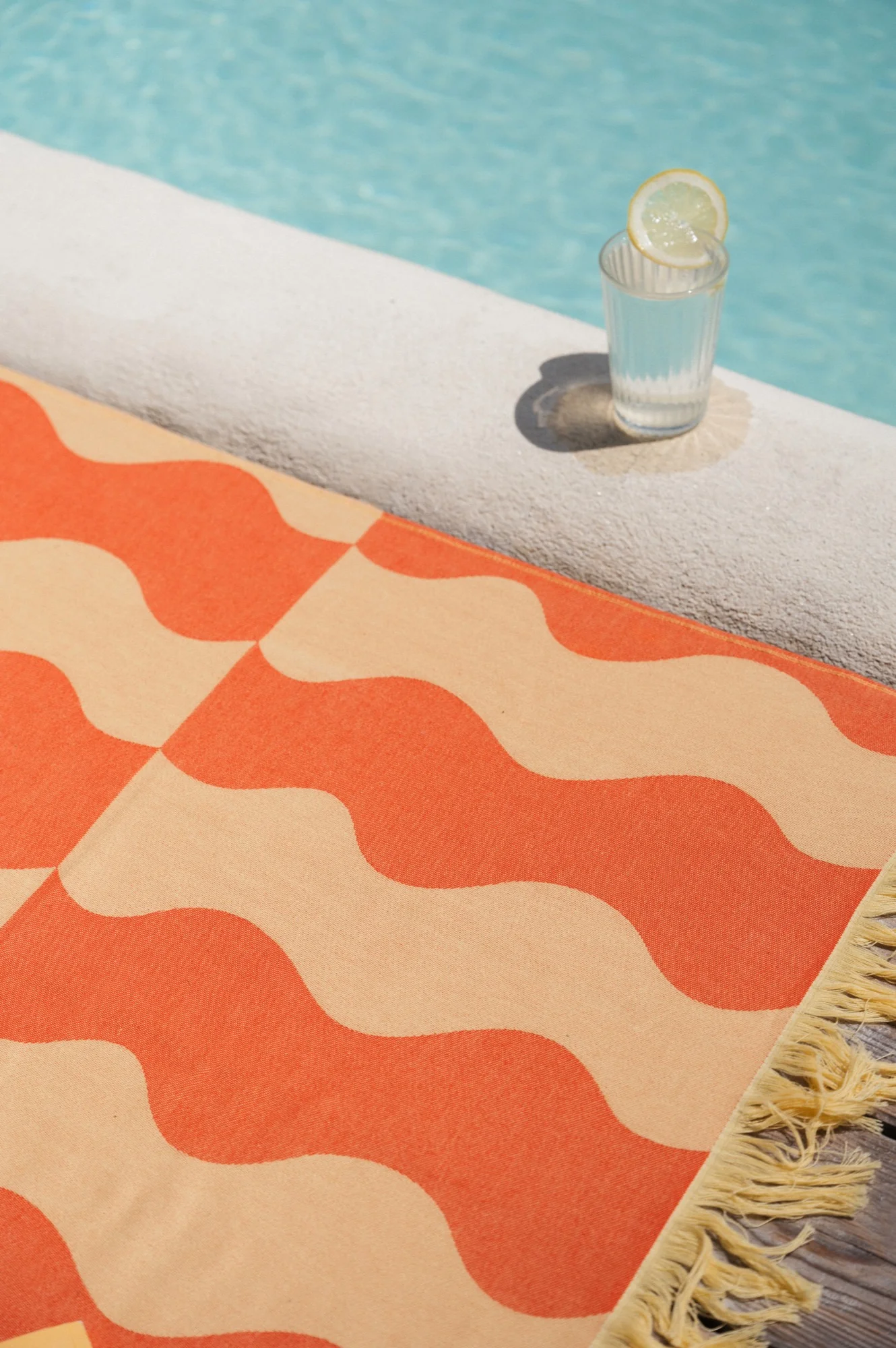 Serviette De Plage Nugo - Pumpkin Orange & Yellow Mellow - Image 5