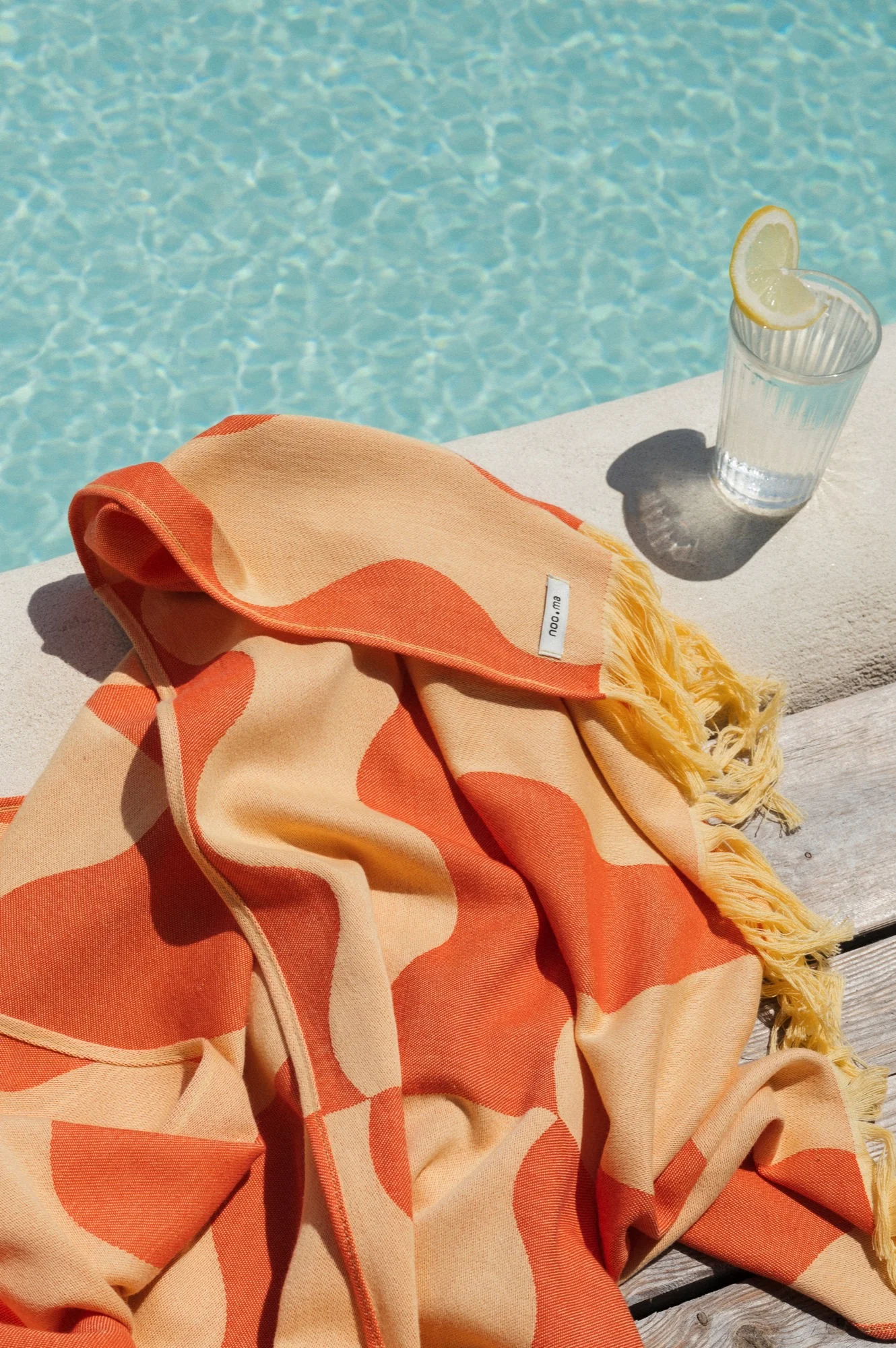 Serviette De Plage Nugo - Pumpkin Orange & Yellow Mellow - Image 6