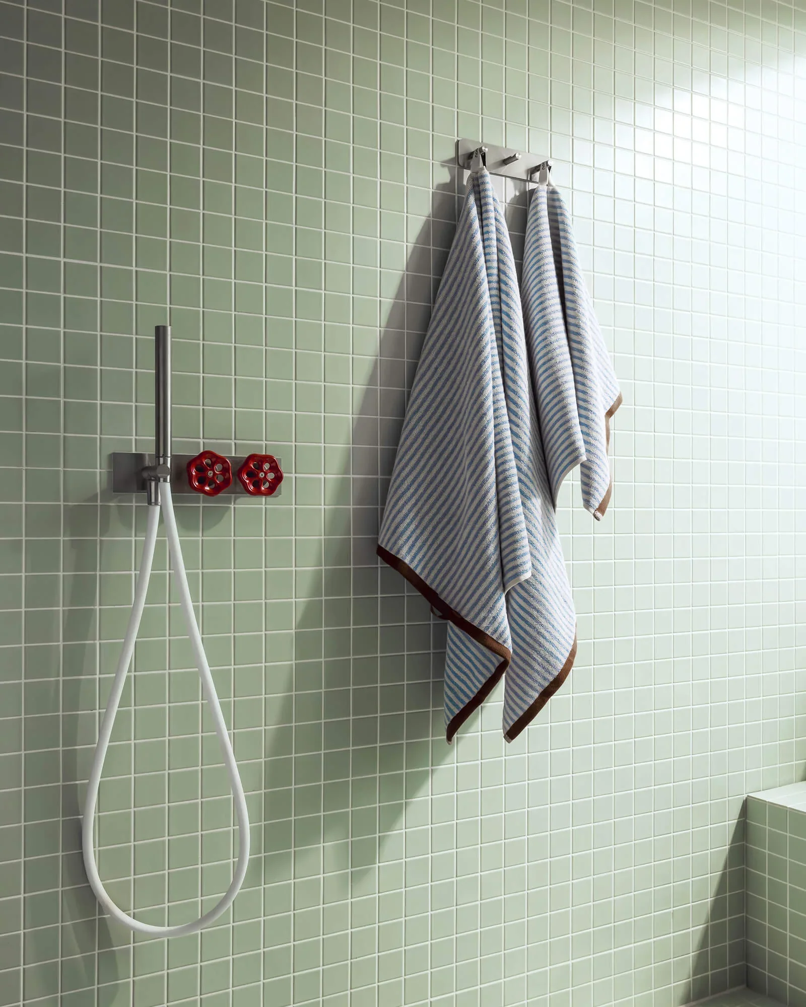 Serviette De Bain Gobo - Baby Blue / Rayures Étroites - Image 3