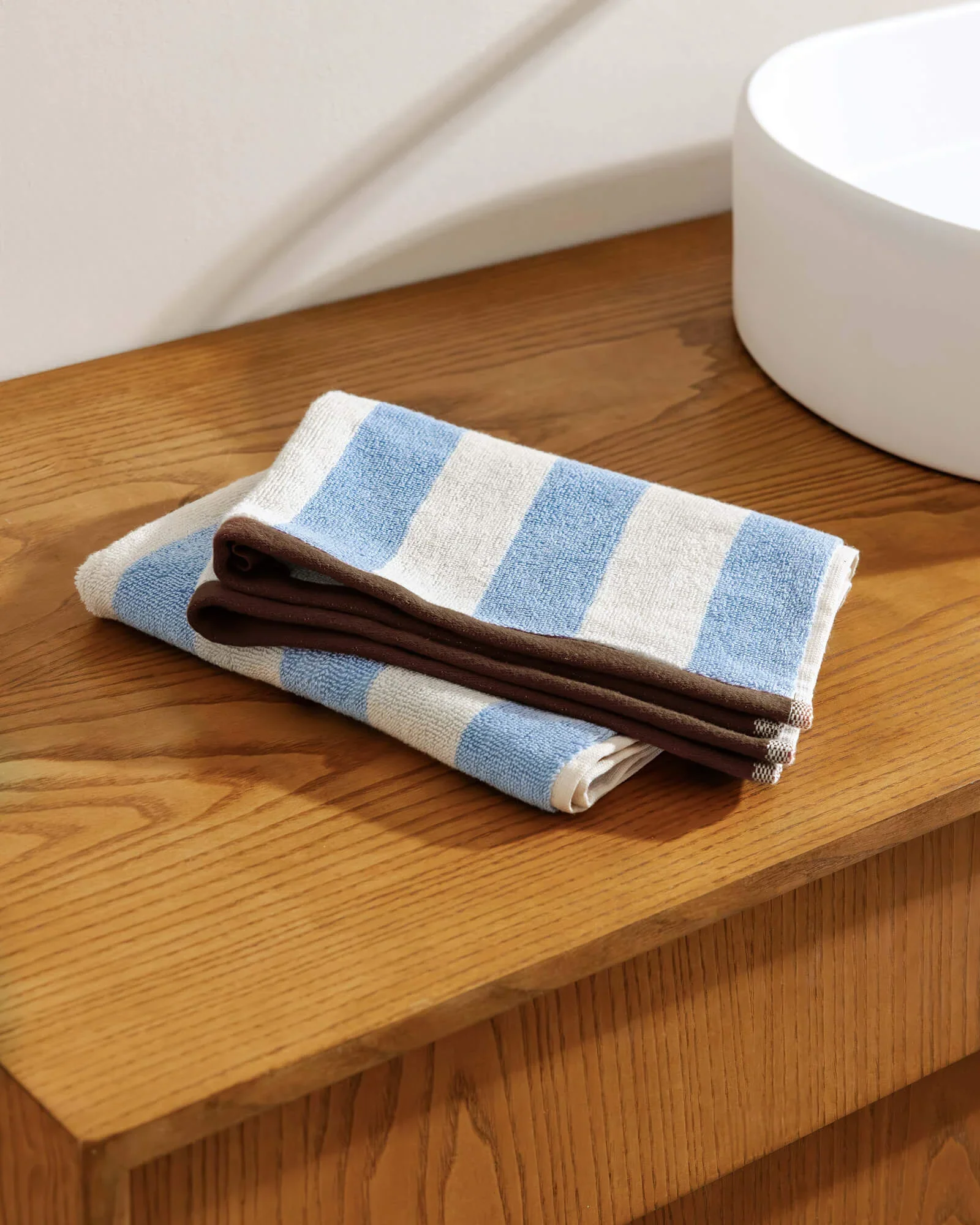 Serviette De Bain Gobo - Baby Blue / Rayures Larges - Image 4