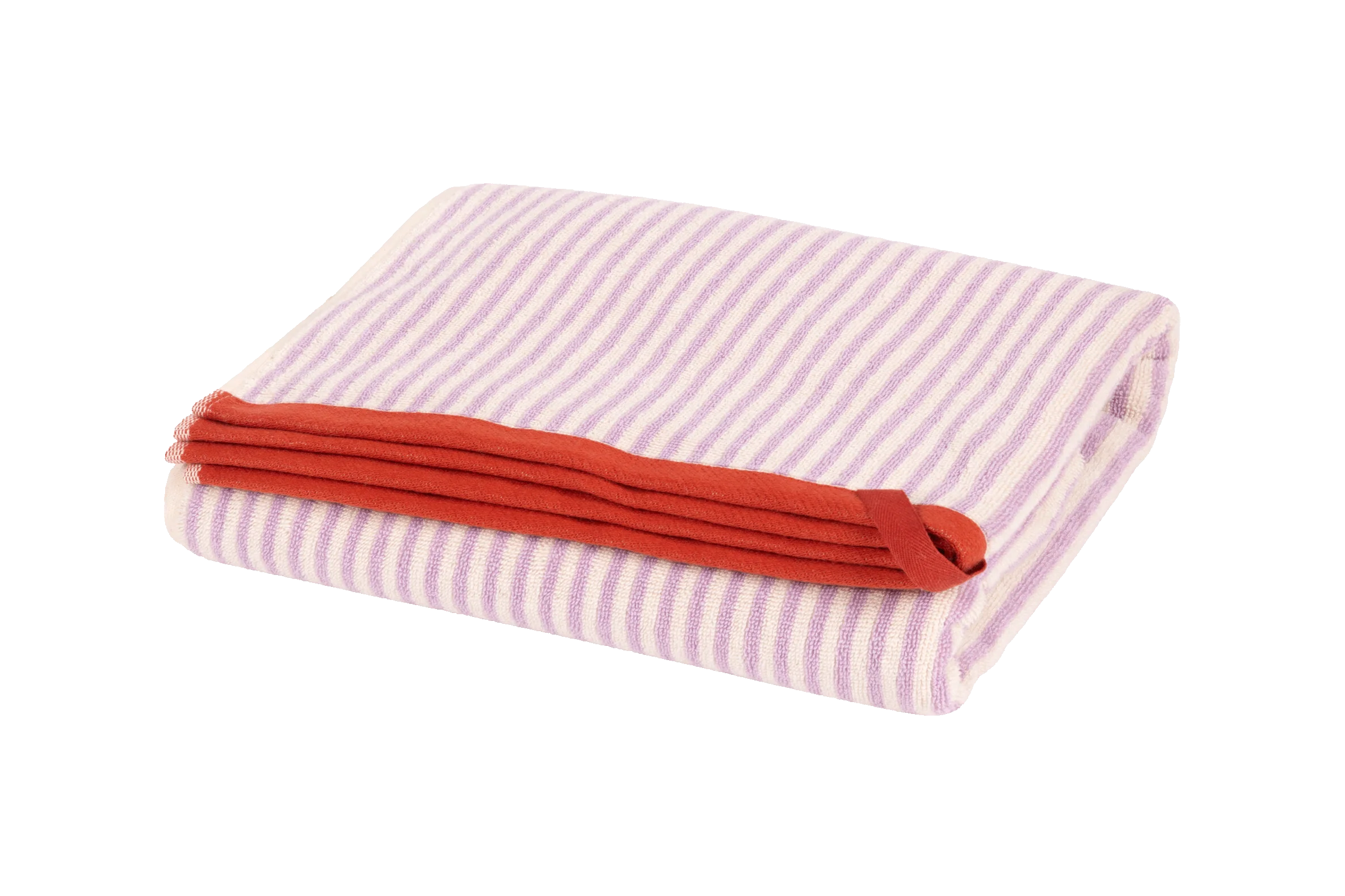 Serviette De Bain Gobo - Pastel Lilac / Rayures Étroites - Image 2
