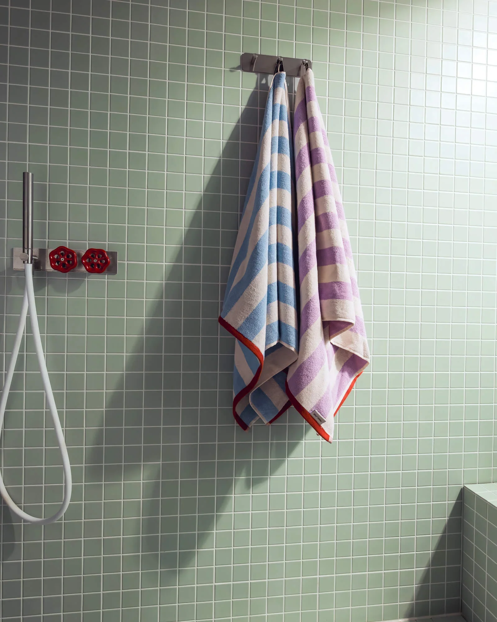 Serviette De Bain Gobo - Pastel Lilac / Rayures Larges - Image 6