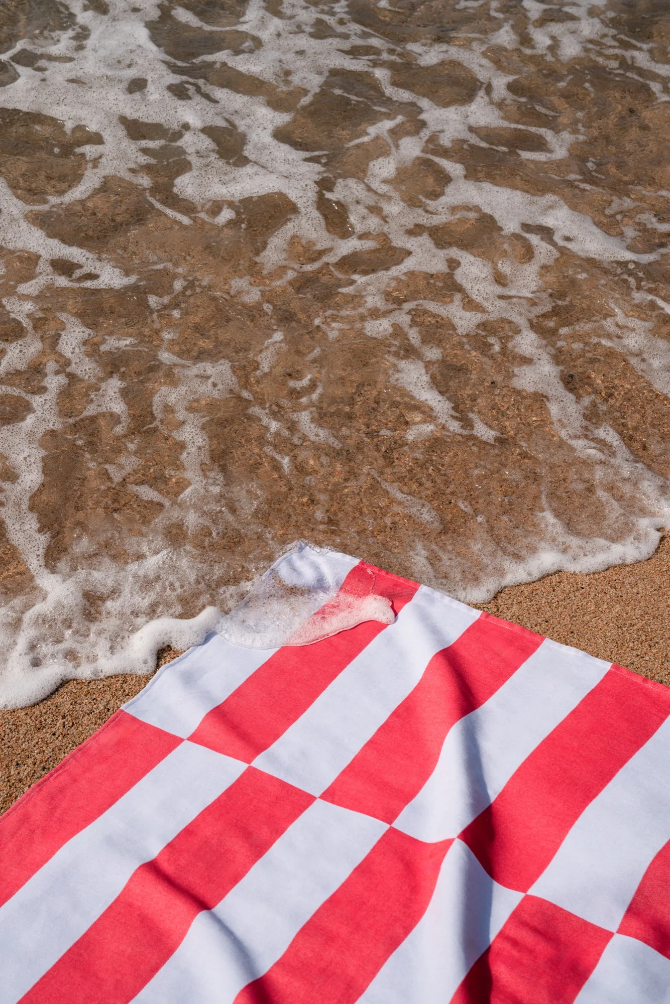 Serviette De Plage Su - Baby Blue & Red - Image 3