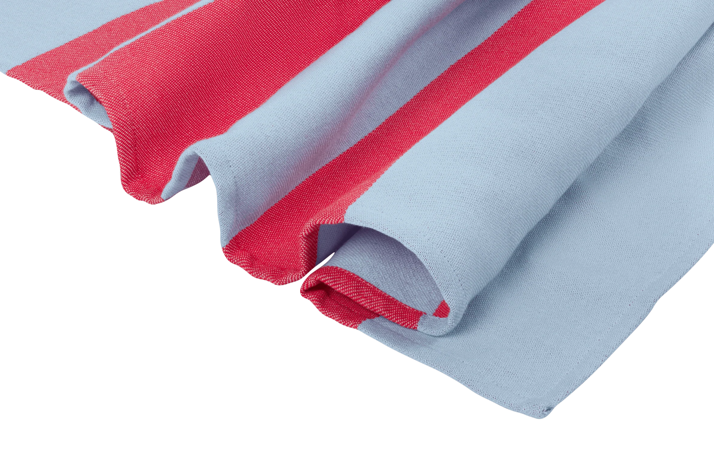 Serviette De Plage Su - Baby Blue & Red - Image 4