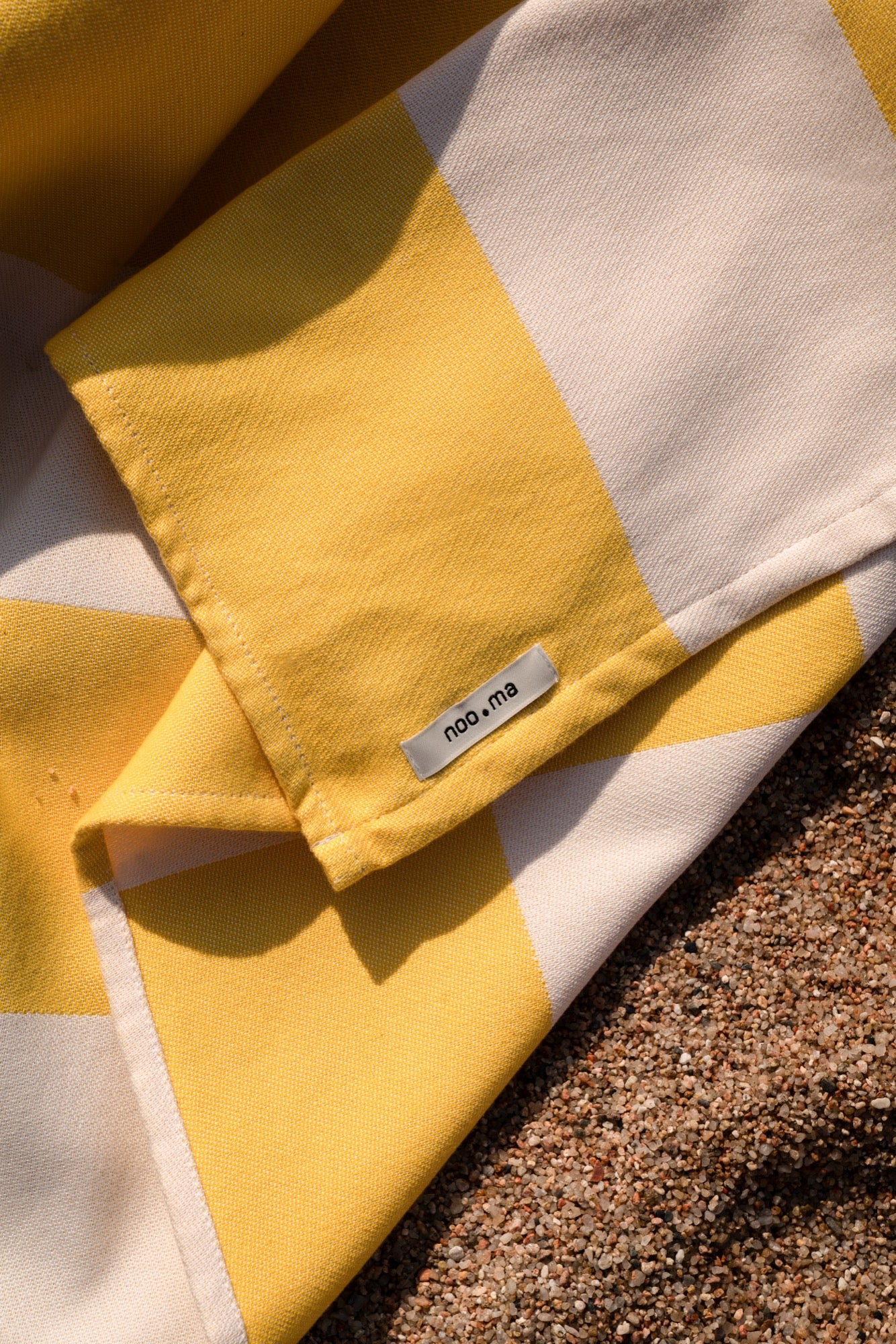 Serviette De Plage Su - Yellow & Beige - Image 3