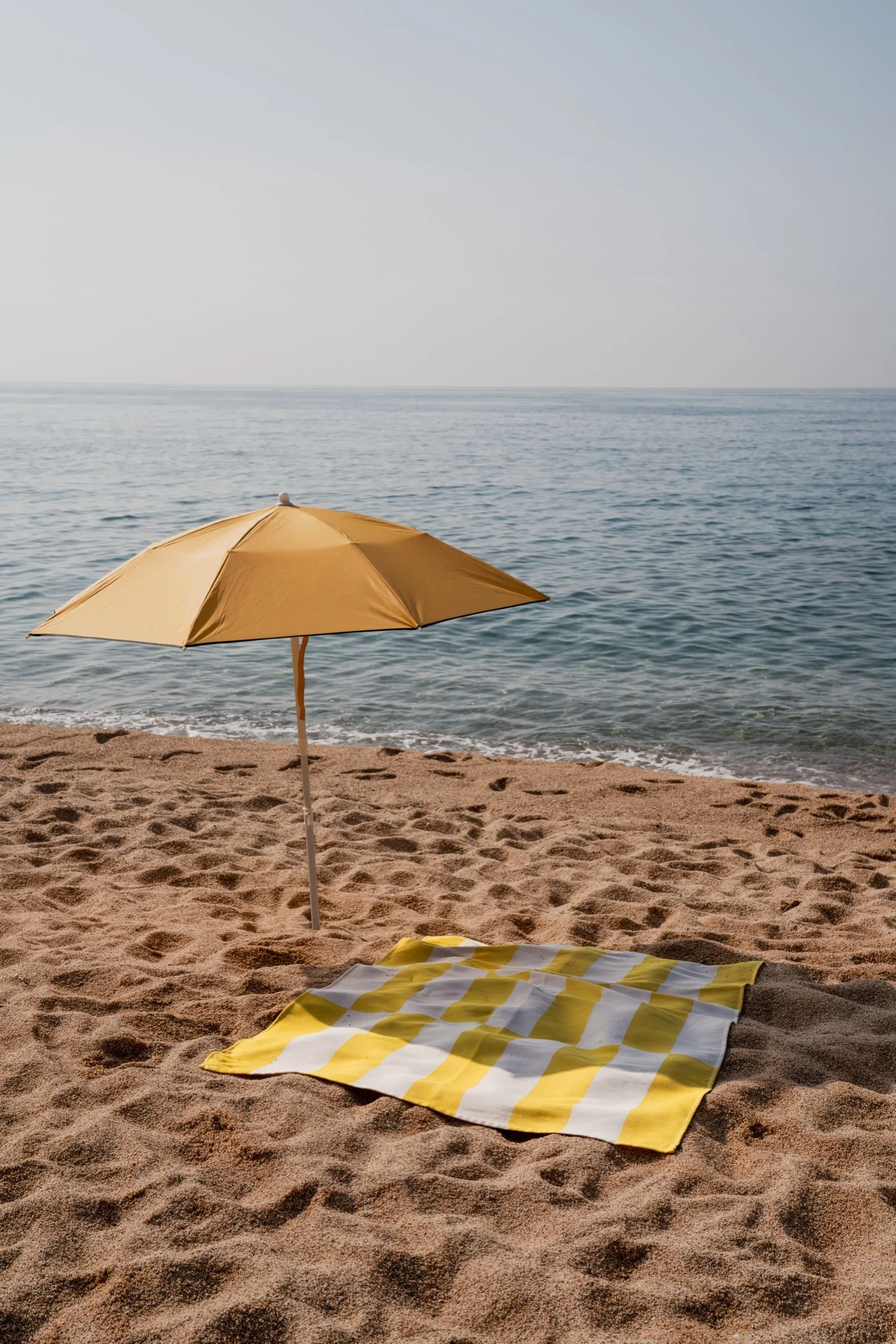 Serviette De Plage Su - Yellow & Beige - Image 5