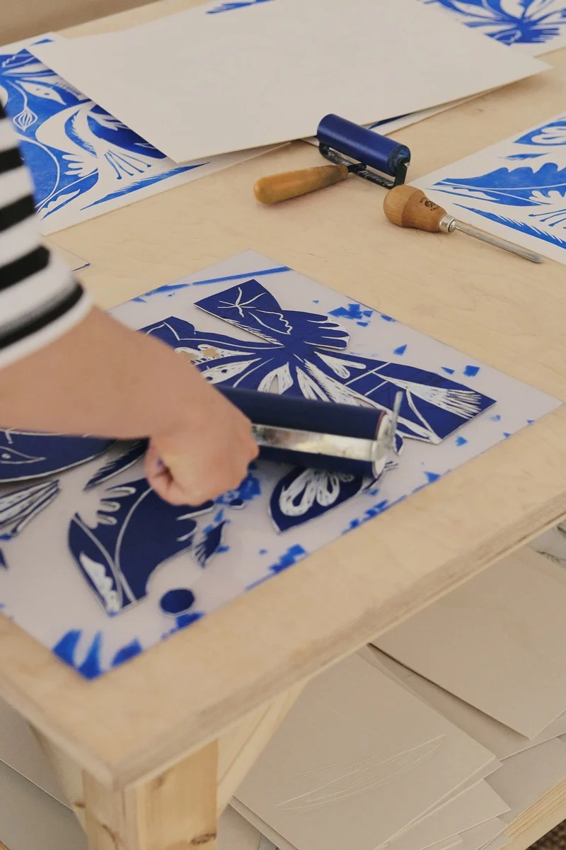 Plaid Lino - Blueberry Pie - Image 6