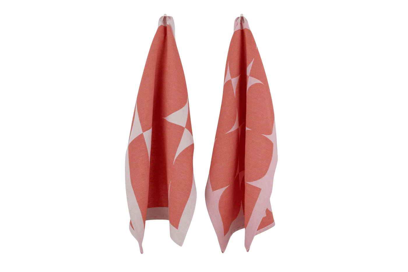 Lot De 2 Torchons Abi - Terracotta & Blossom Pink - Image 4