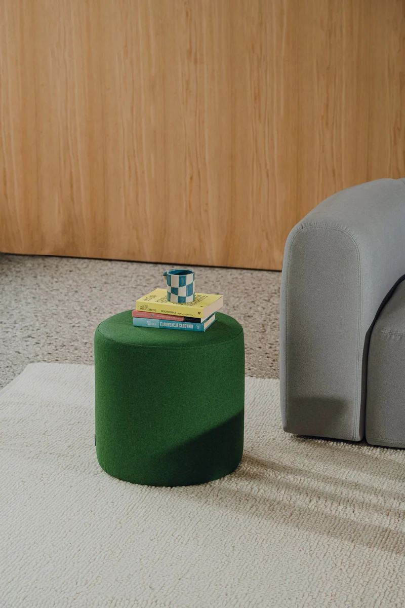 Pouf Folk - Grand - Moss Green - Image 3