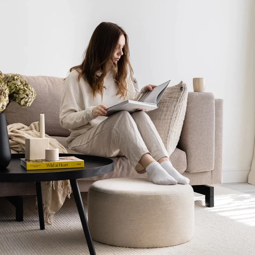 Pouf Folk - Petit - Cream Beige - Image 2