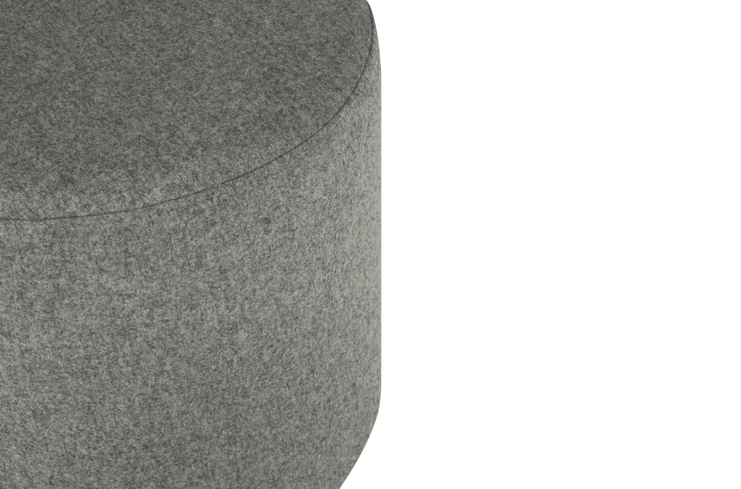 Pouf Folk - Large - Universal Grey Wool - Image 3