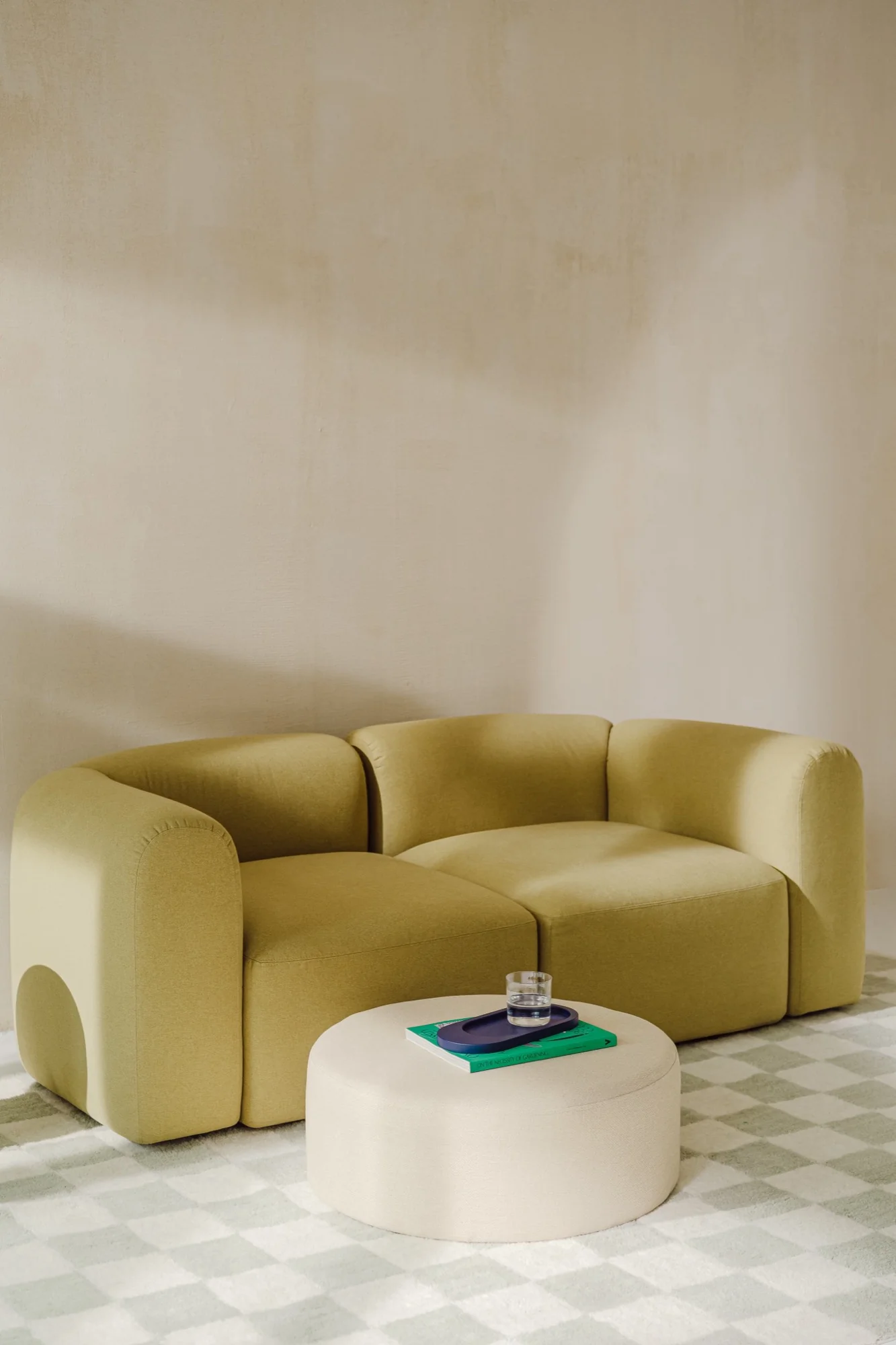 Pouf Folk - Large - Cream Beige - Image 3
