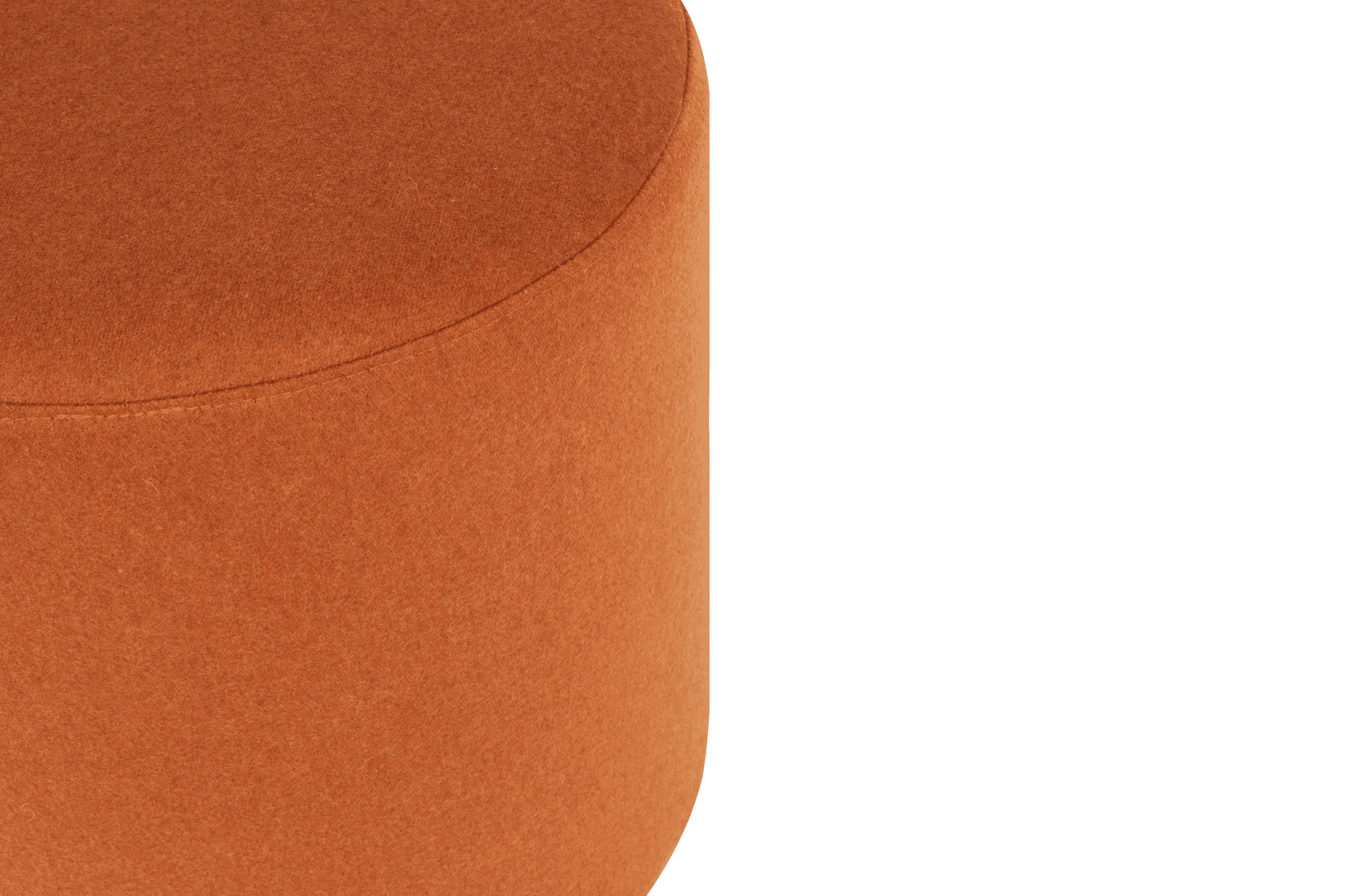 Pouf Folk - Large - Terracotta Wool - Image 2