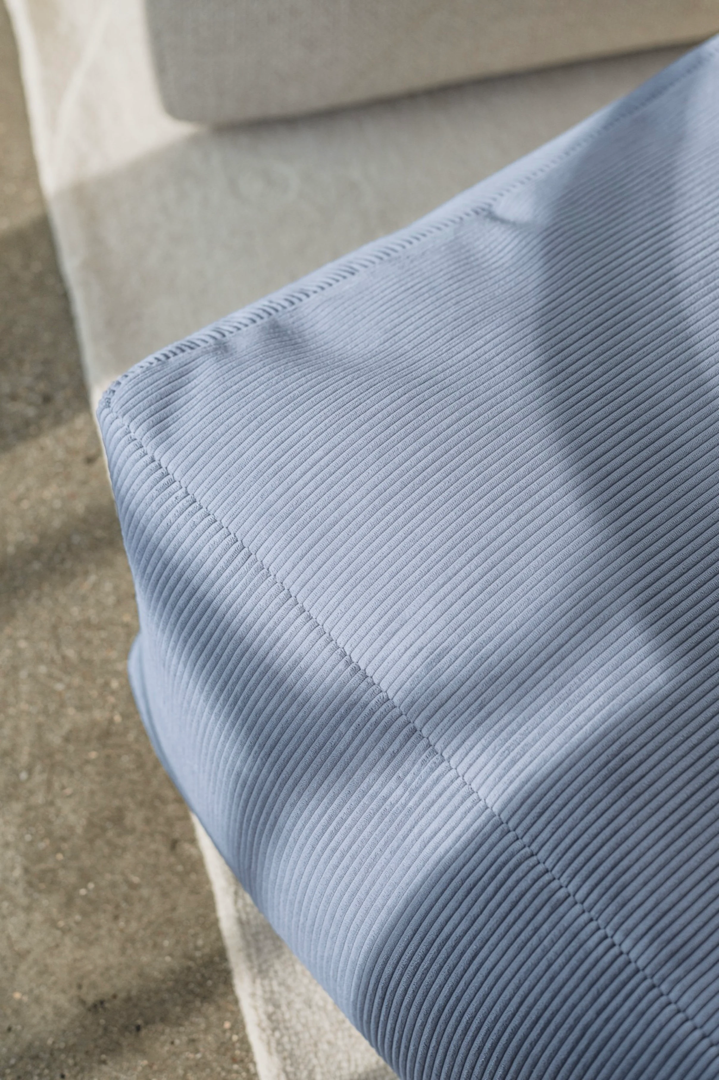 Pouf Keno - Baby Blue Corduroy - Image 2