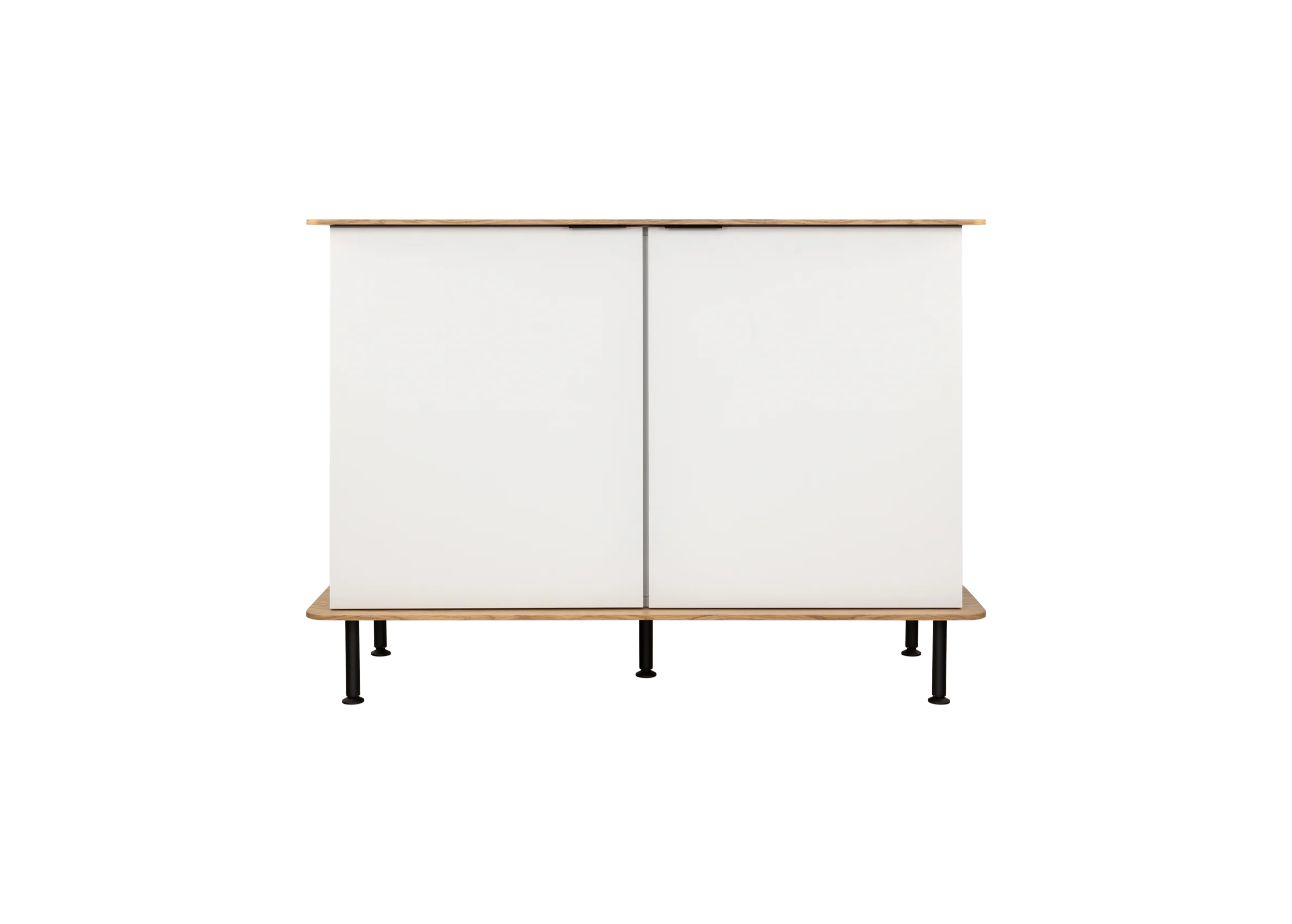 Buffet Suumo - Almond Grey Body & Oak Top - Image 4