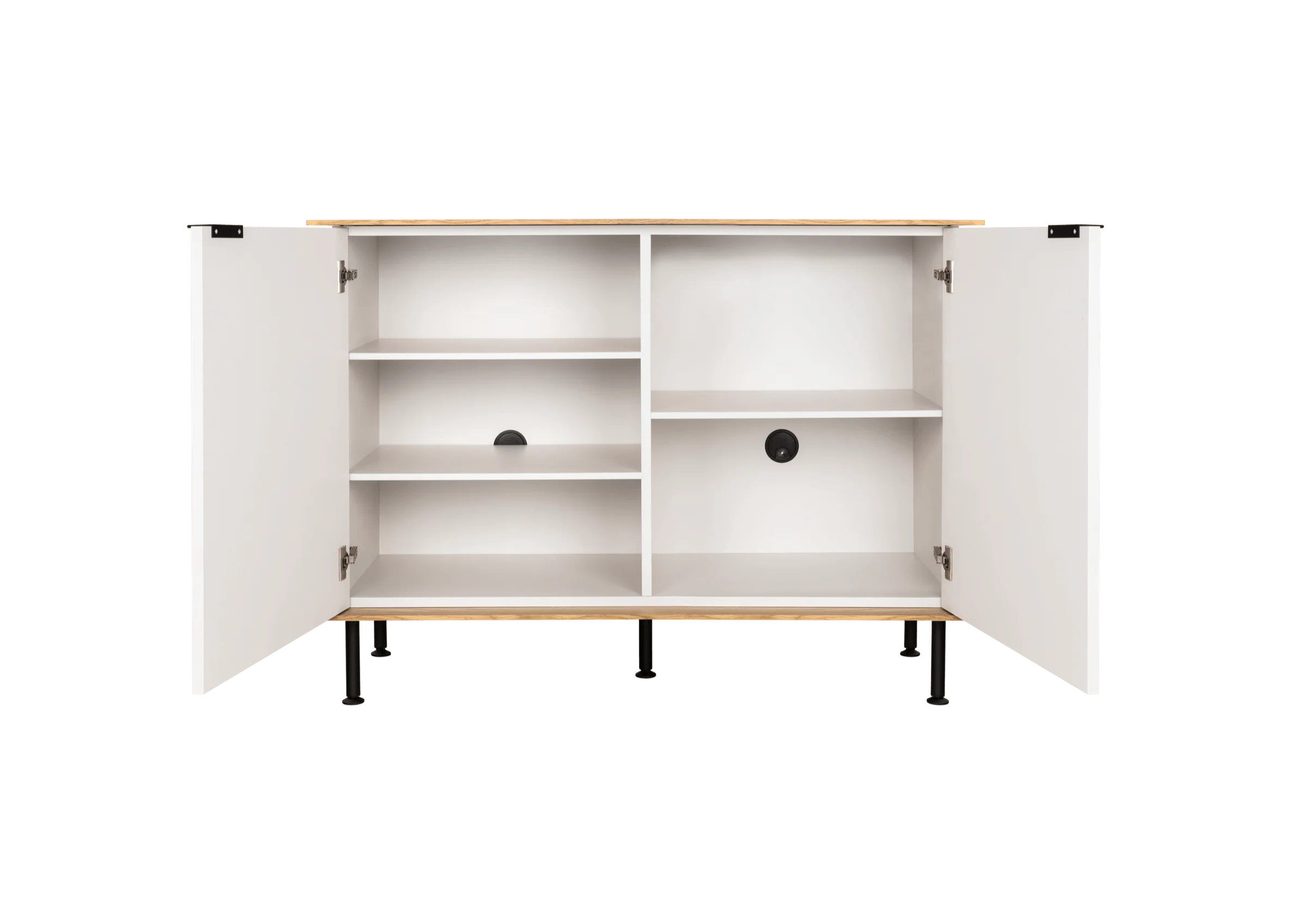 Buffet Suumo - Almond Grey Body & Oak Top - Image 5
