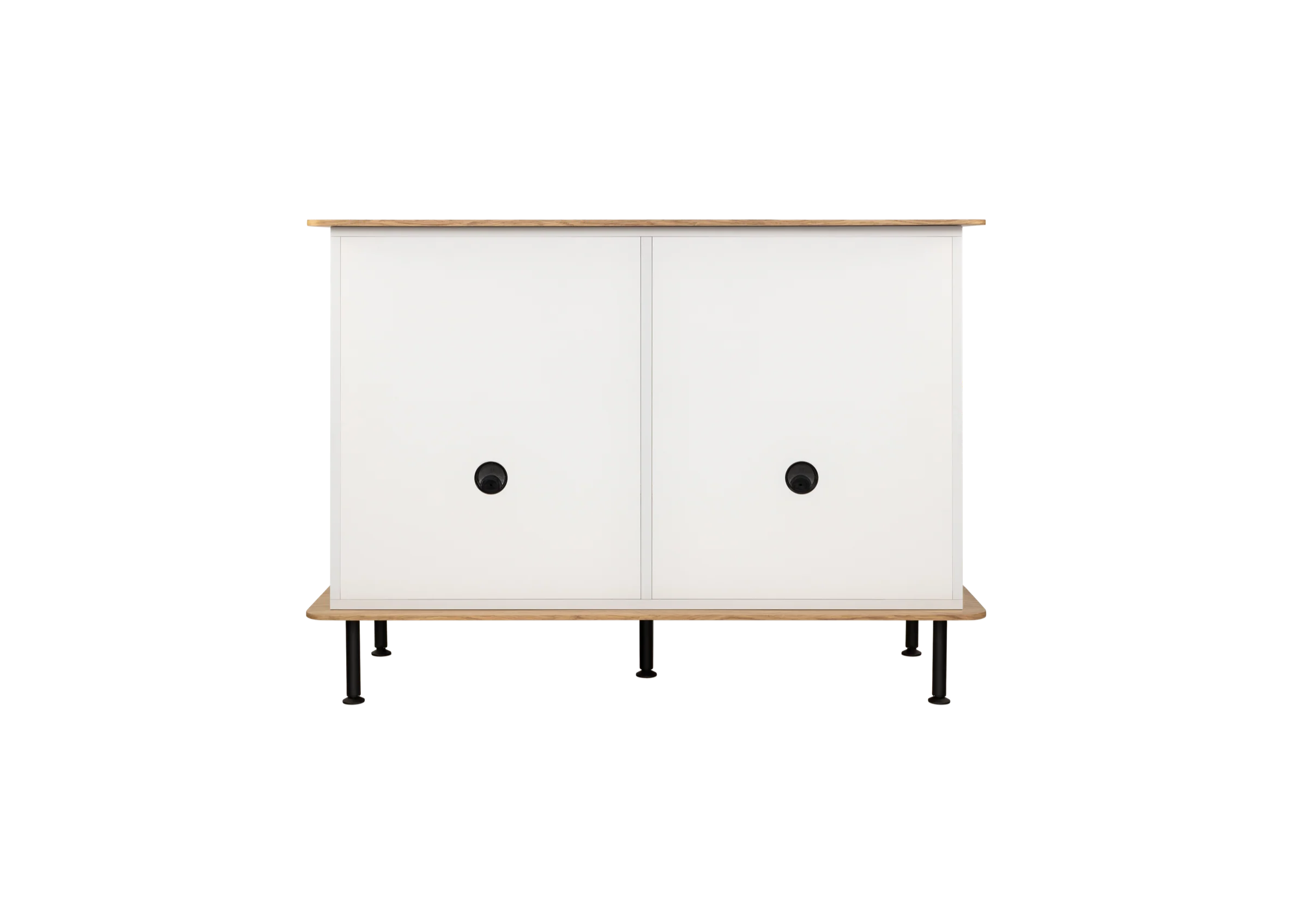 Buffet Suumo - Almond Grey Body & Oak Top - Image 6