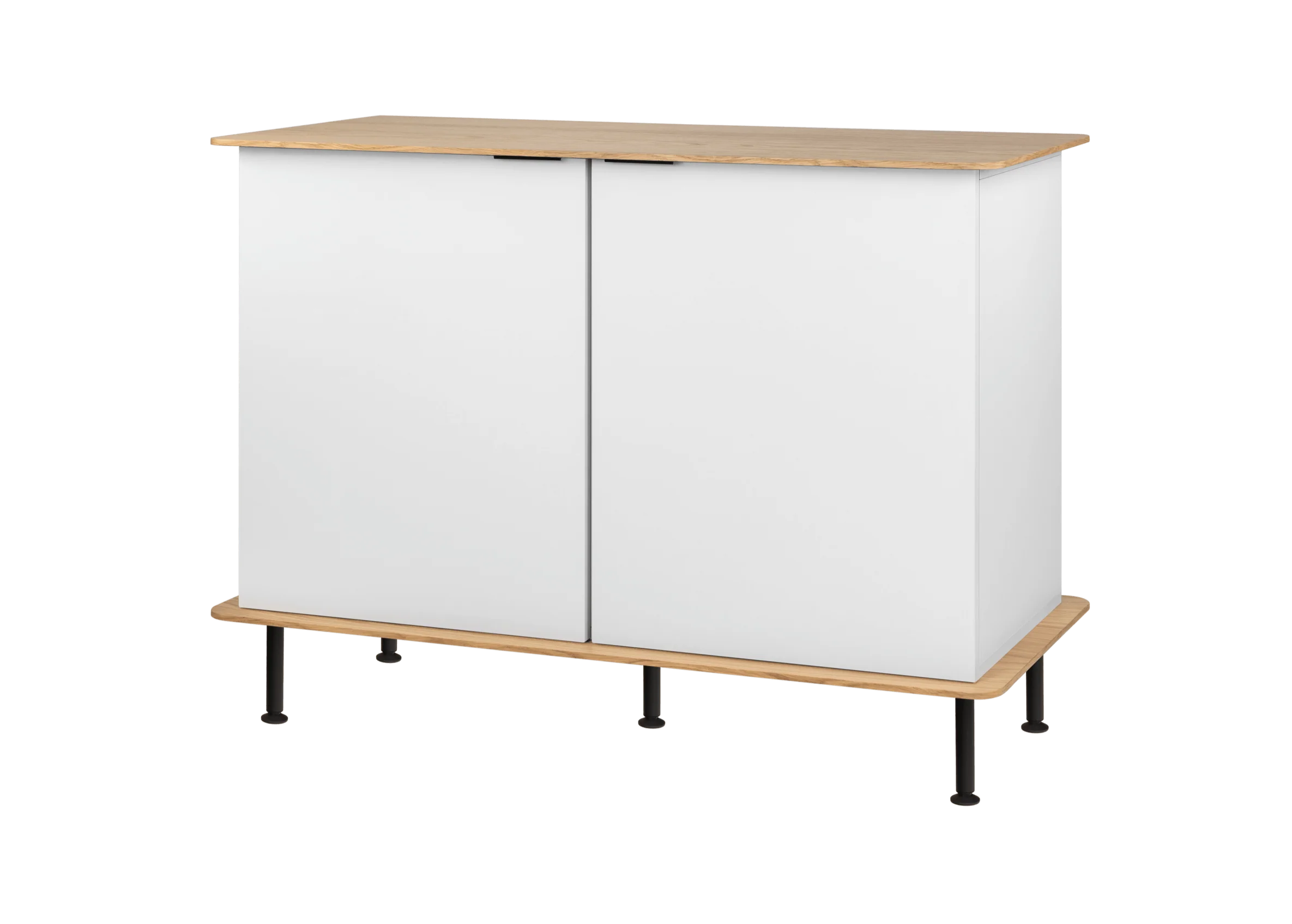Buffet Suumo - Almond Grey Body & Oak Top - Image 7
