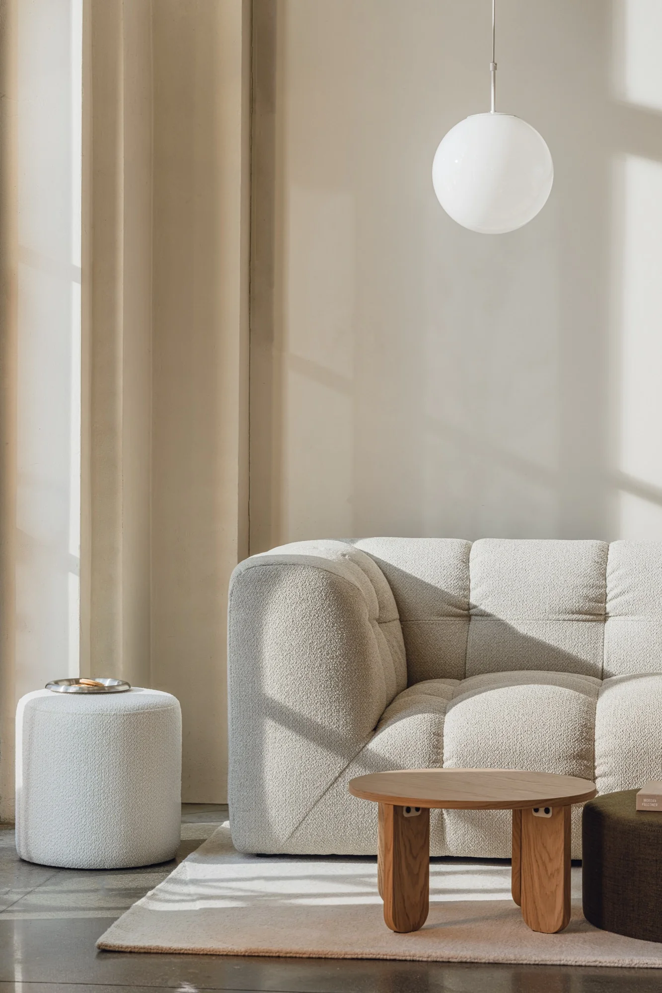 Pouf Folk - Grand - Cloud Beige Boucle - Image 4